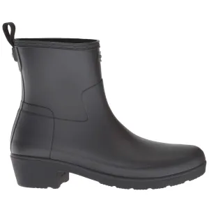 Bottes courtes Wellington pour femmes Hunter à talon bas raffiné en caoutchouc