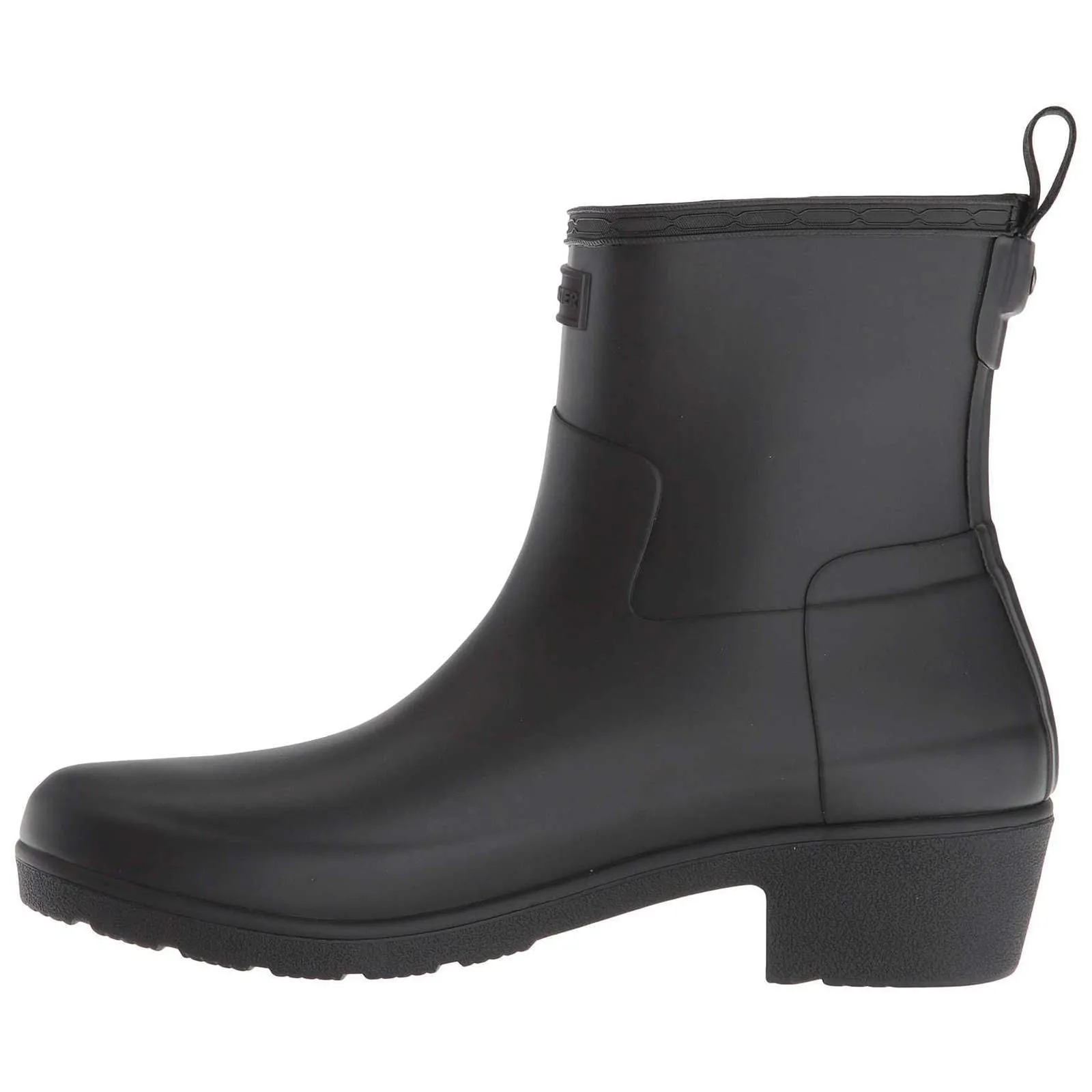 Bottes courtes Wellington pour femmes Hunter à talon bas raffiné en caoutchouc