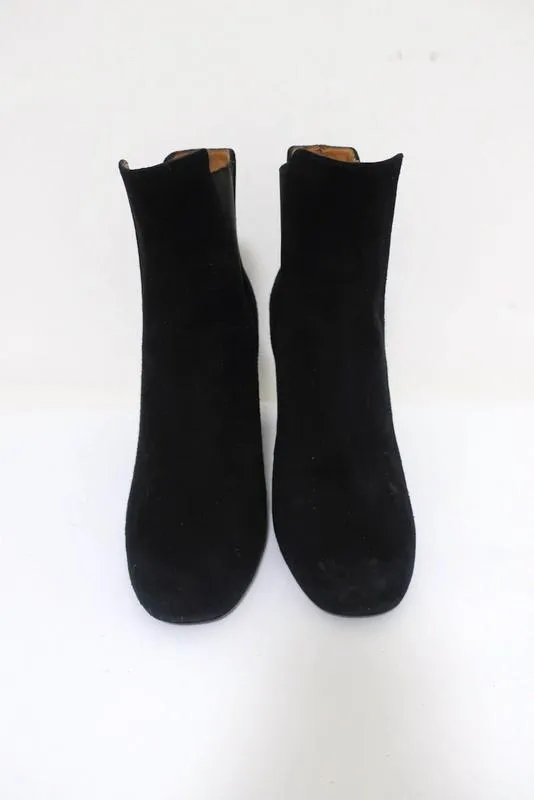 Bottes Chelsea IRO à talon haut en daim noir Eidem taille 37