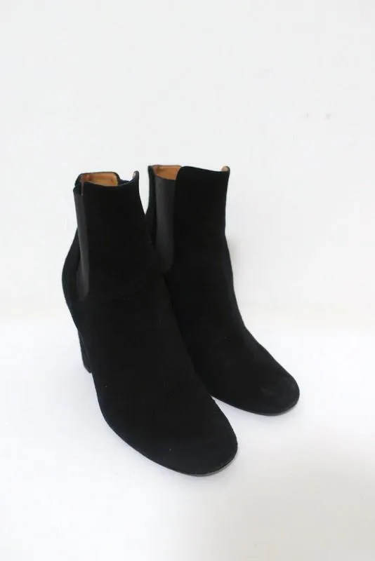 Bottes Chelsea IRO à talon haut en daim noir Eidem taille 37
