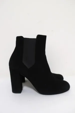 Bottes Chelsea IRO à talon haut en daim noir Eidem taille 37