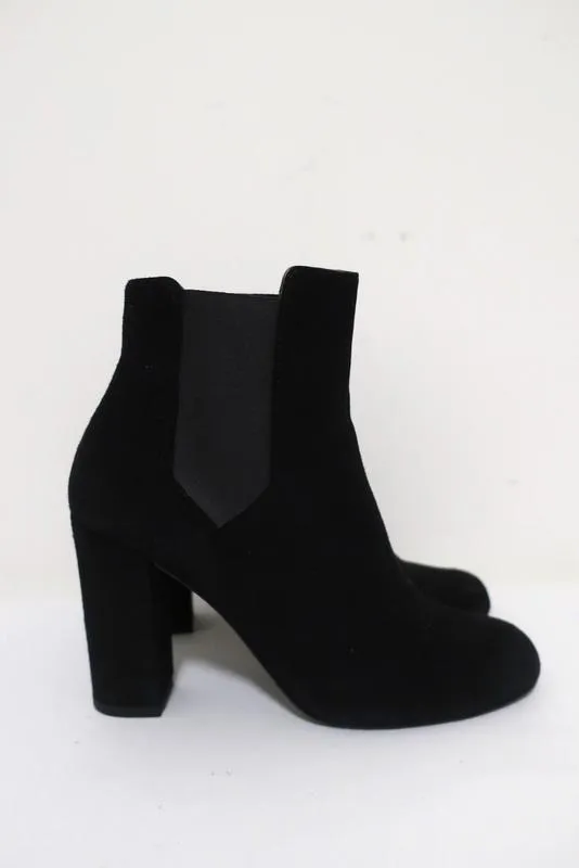 Bottes Chelsea IRO à talon haut en daim noir Eidem taille 37