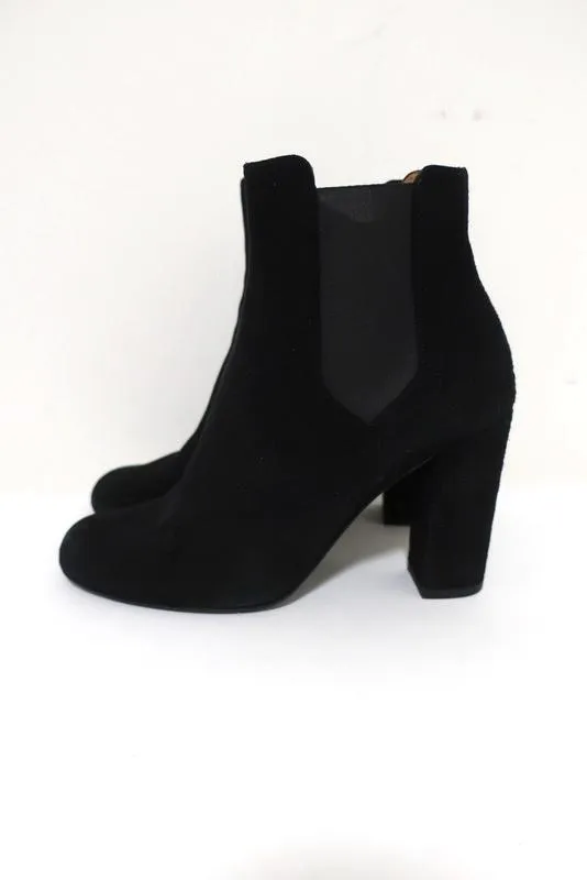 Bottes Chelsea IRO à talon haut en daim noir Eidem taille 37