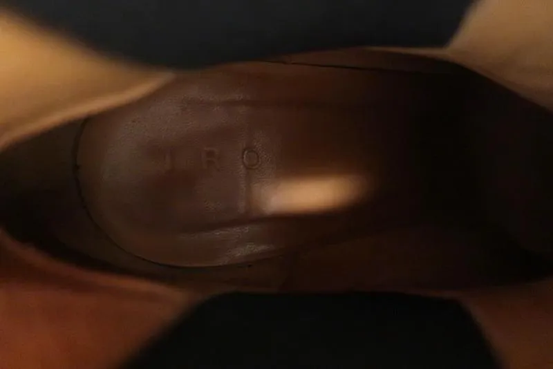 Bottes Chelsea IRO à talon haut en daim noir Eidem taille 37