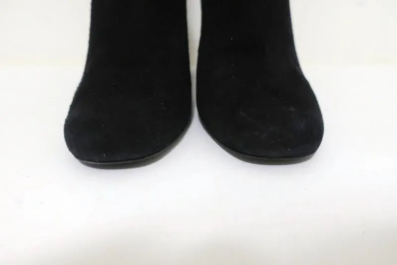 Bottes Chelsea IRO à talon haut en daim noir Eidem taille 37