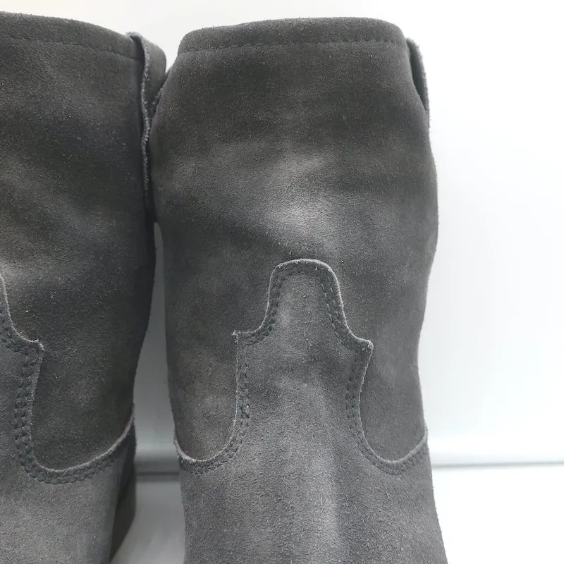 Bottes chelsea Isabel Marant Jenny en daim gris foncé taille 39