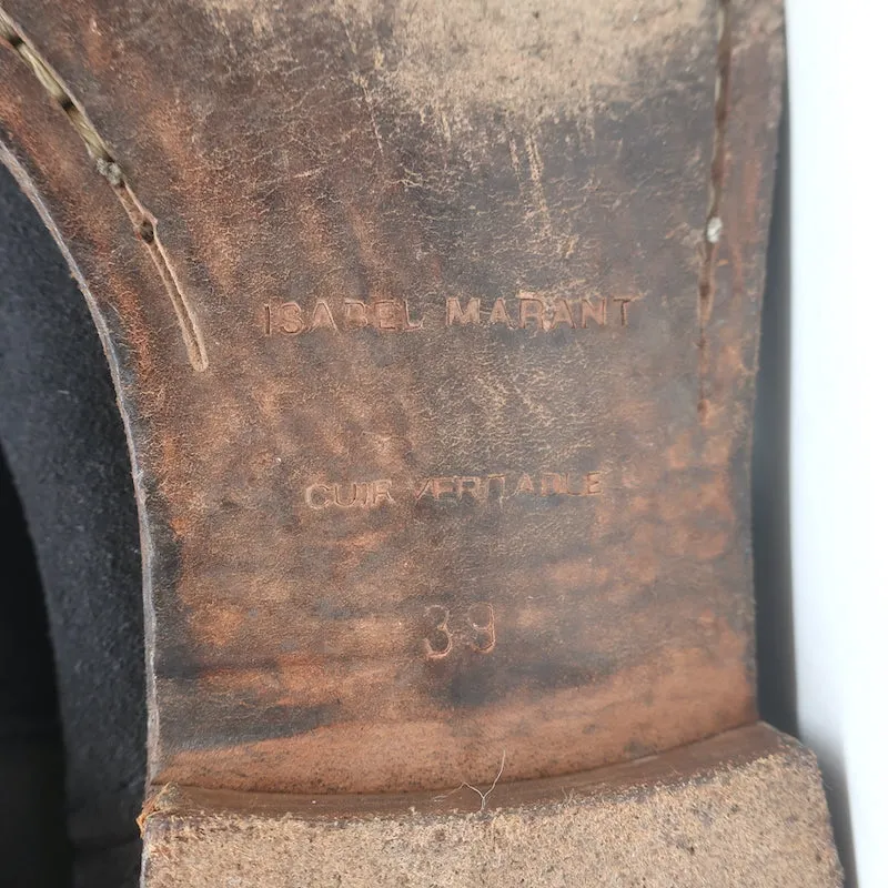 Bottes chelsea Isabel Marant Jenny en daim gris foncé taille 39
