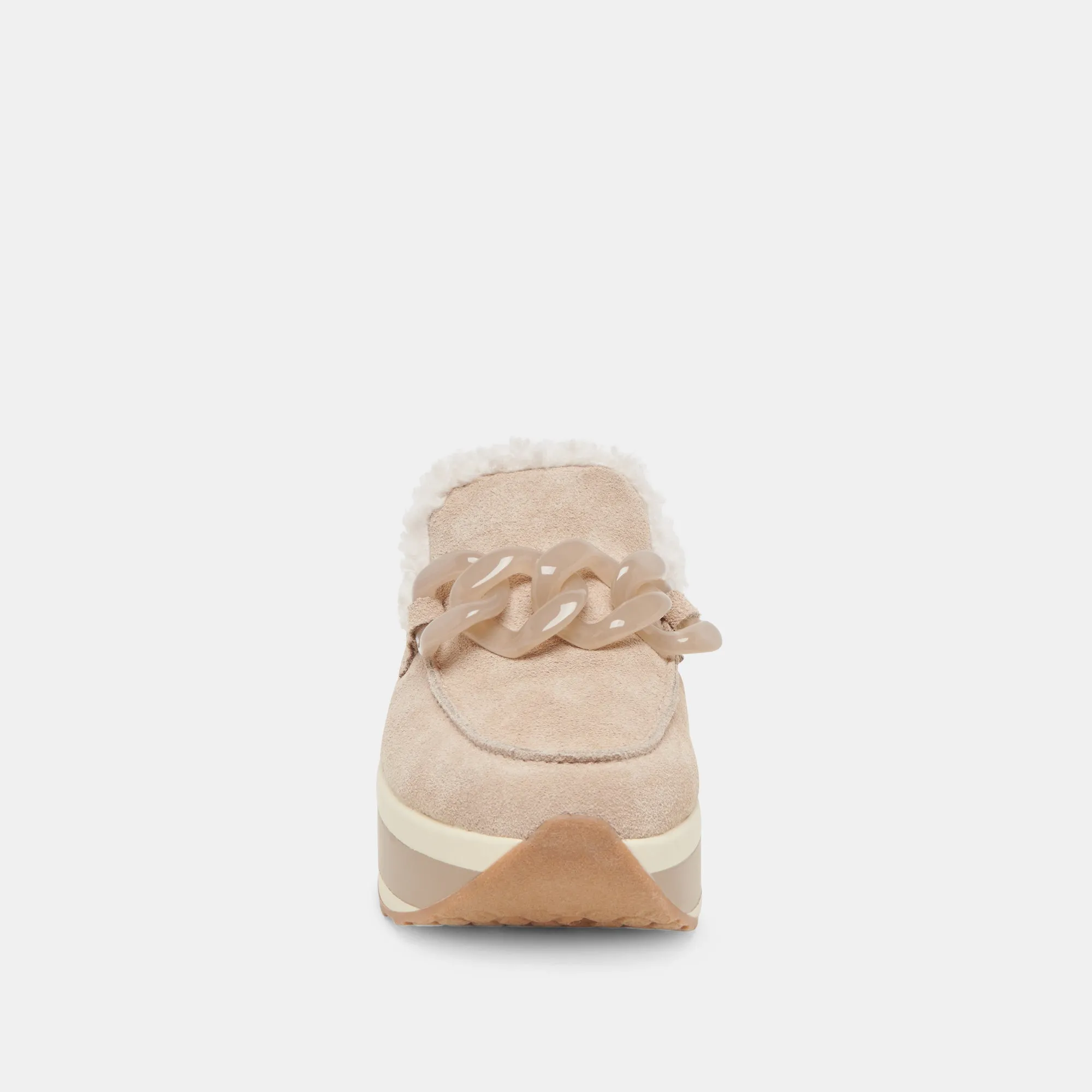 JAMEY BASKETS DOUCE AUX COULEUR TAUPE EN DAIM