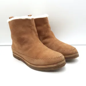 Bottes Moc en Daim Marron avec Doublure en Mouton Jenni Kayne Taille 37 Bottes Plates à la Cheville