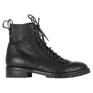 Jimmy Choo Cruz Bottines Texturées en Cuir Noir