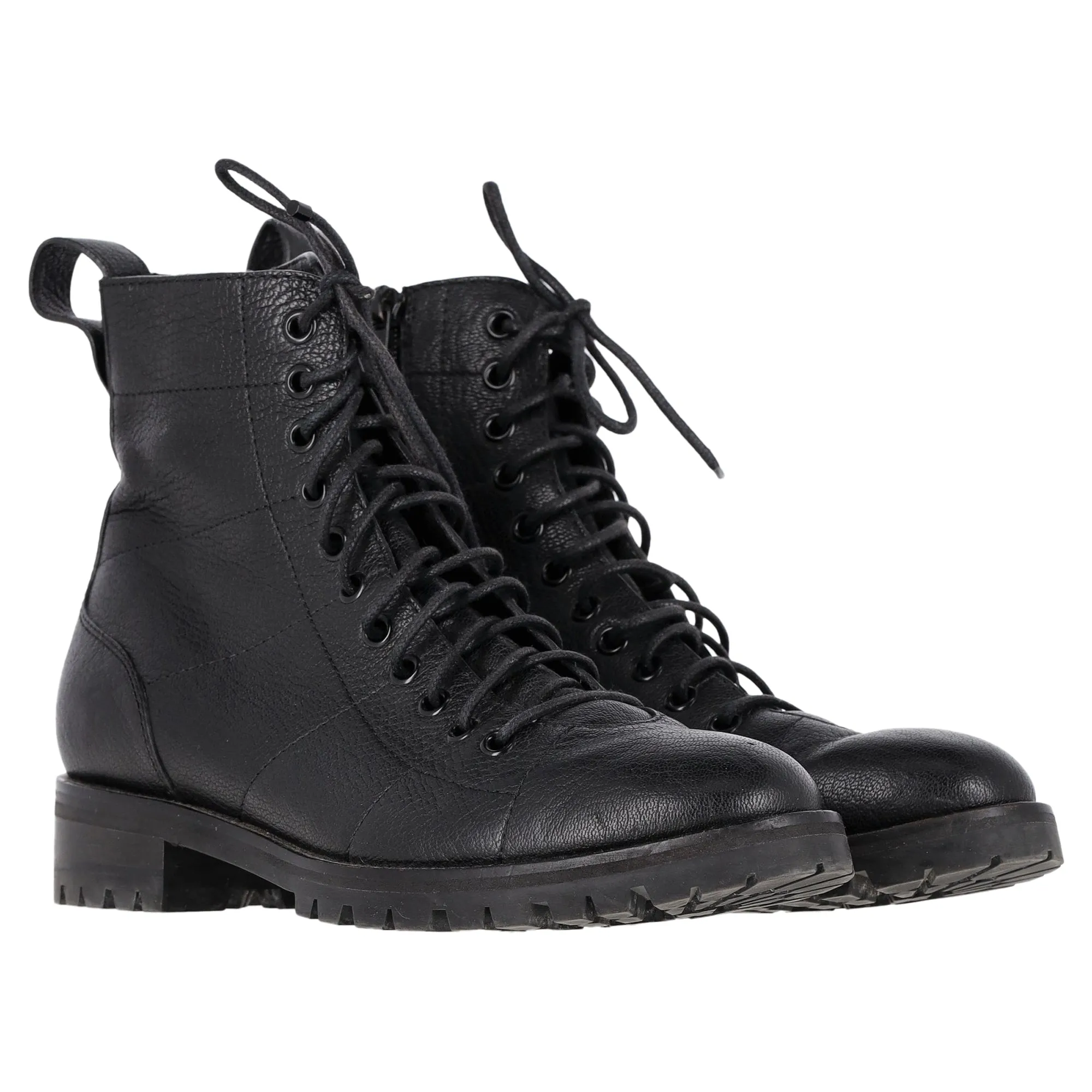 Jimmy Choo Cruz Bottines Texturées en Cuir Noir