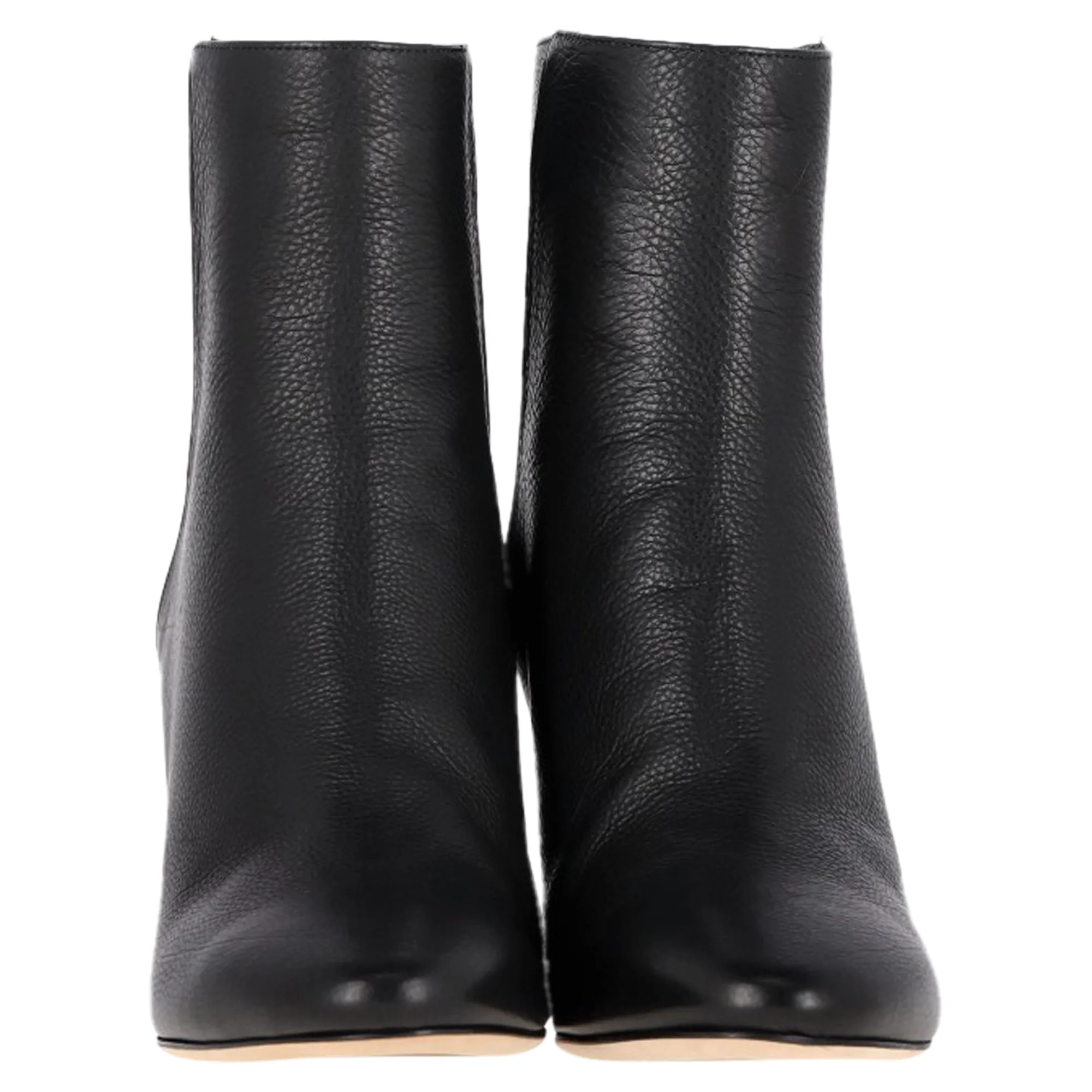 Bottes Jimmy Choo Duke 85 en Cuir Noir avec Tige à la Cheville