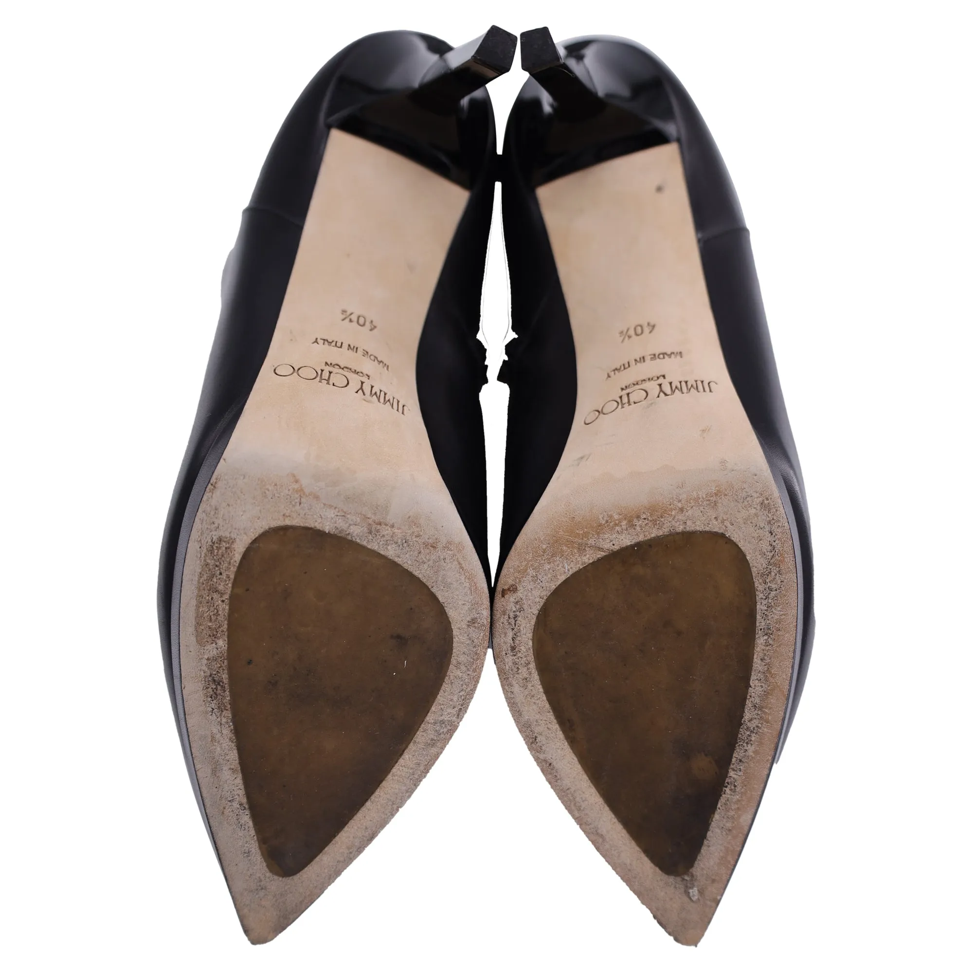 Bottines Jimmy Choo Lindsey à plateforme de 100 mm en cuir noir