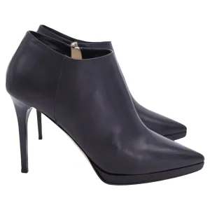 Bottines Jimmy Choo Lindsey à plateforme de 100 mm en cuir noir