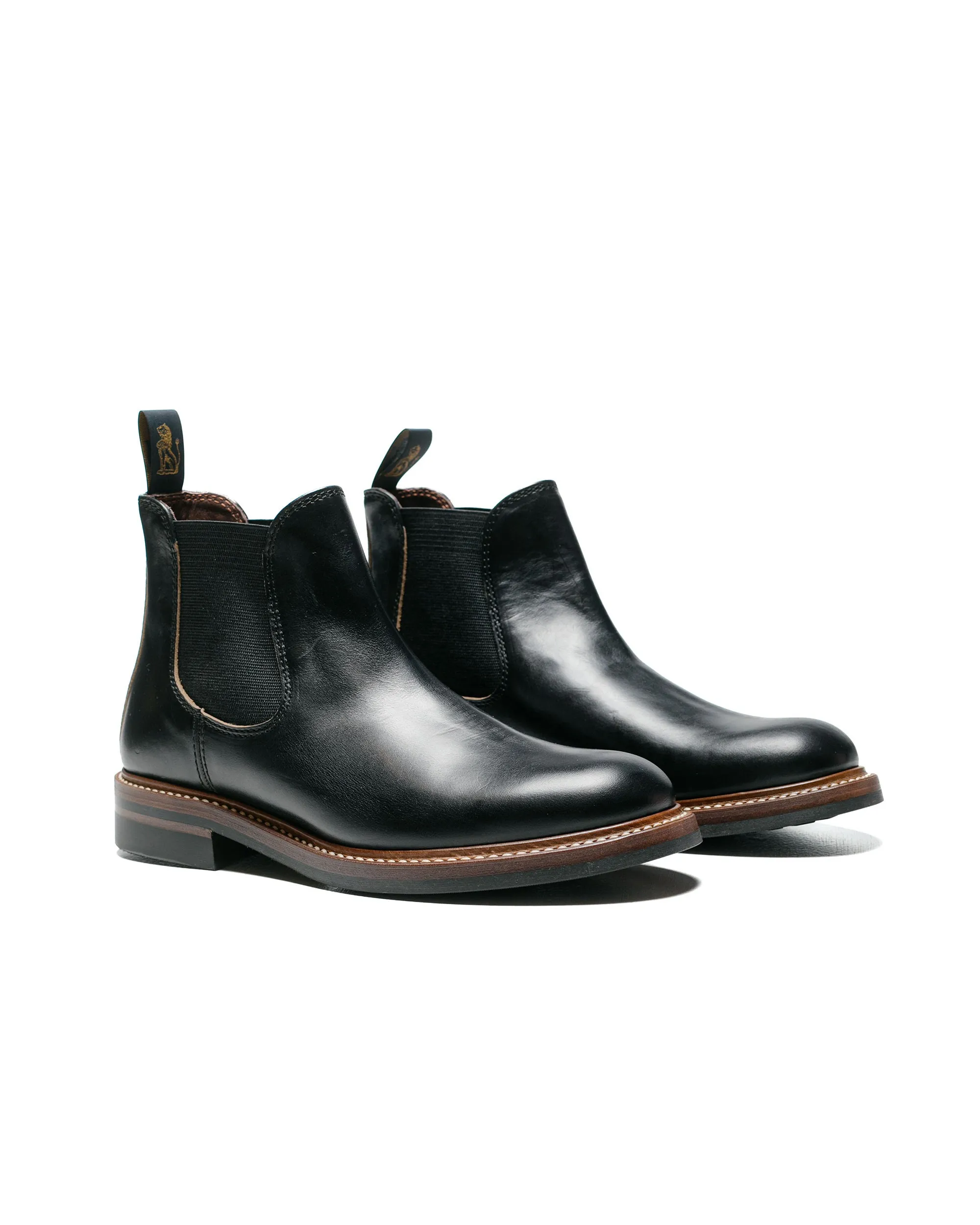 Bottes Chelsea John Lofgren Bootmaker en cuir Horween CXL noir