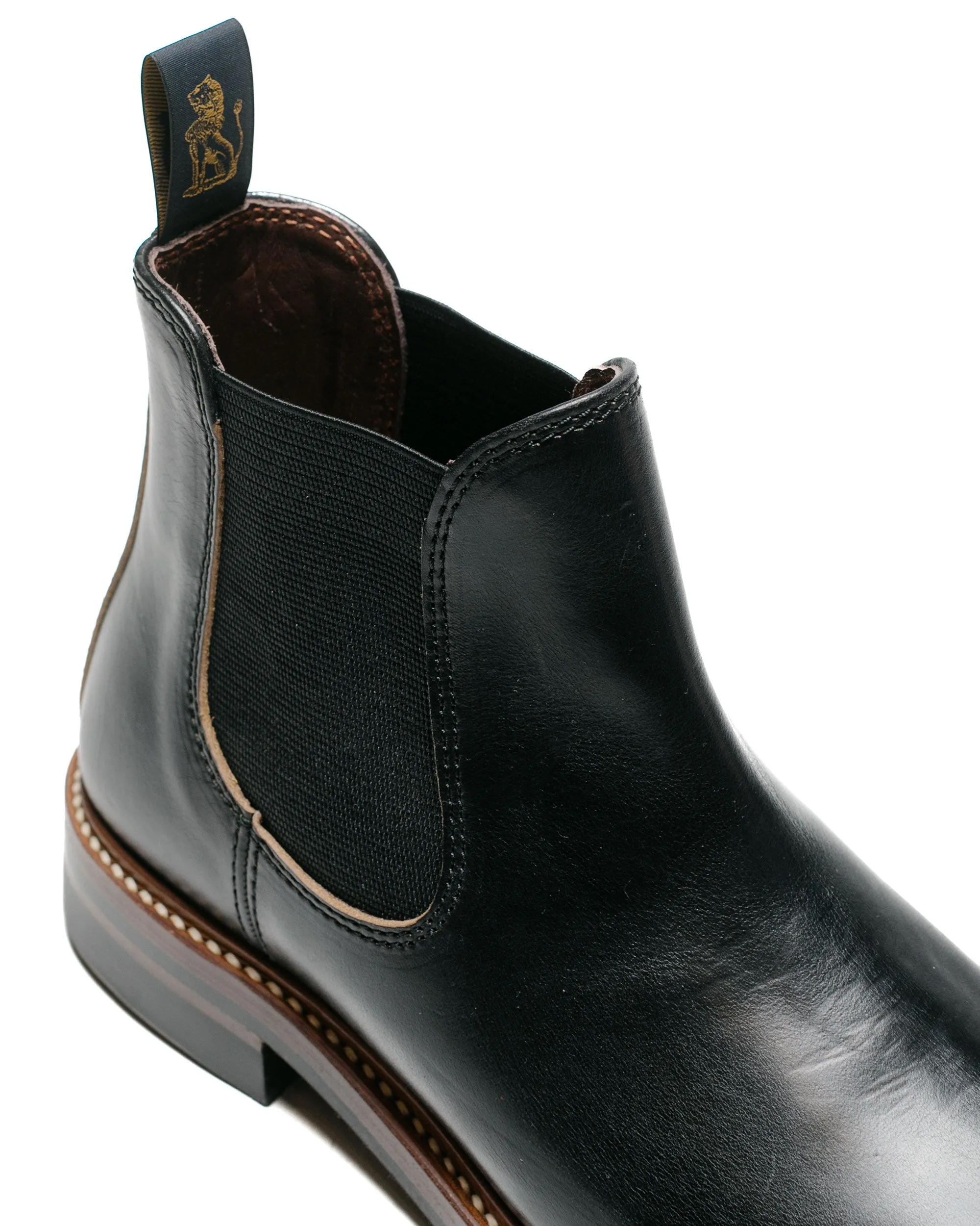 Bottes Chelsea John Lofgren Bootmaker en cuir Horween CXL noir