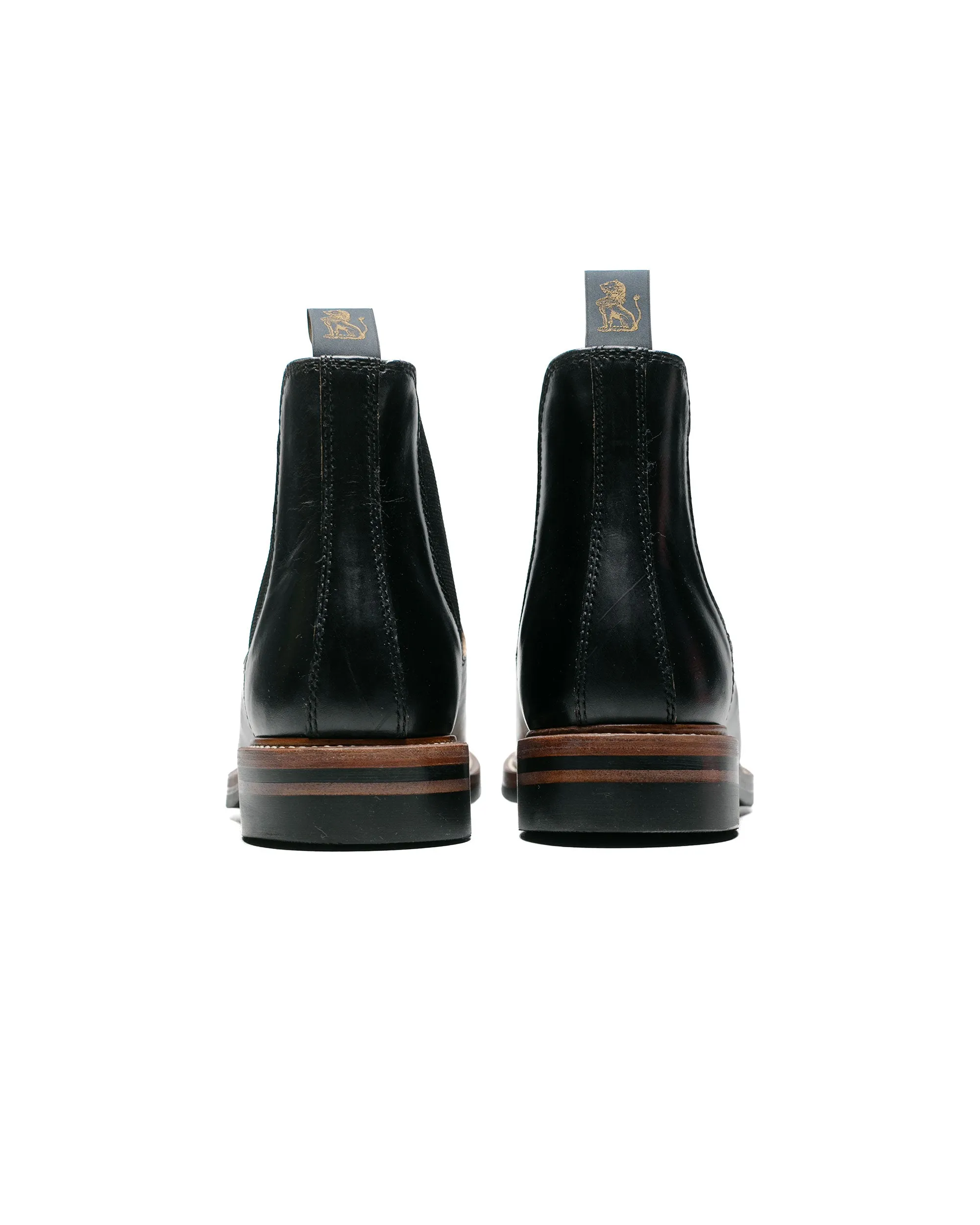 Bottes Chelsea John Lofgren Bootmaker en cuir Horween CXL noir