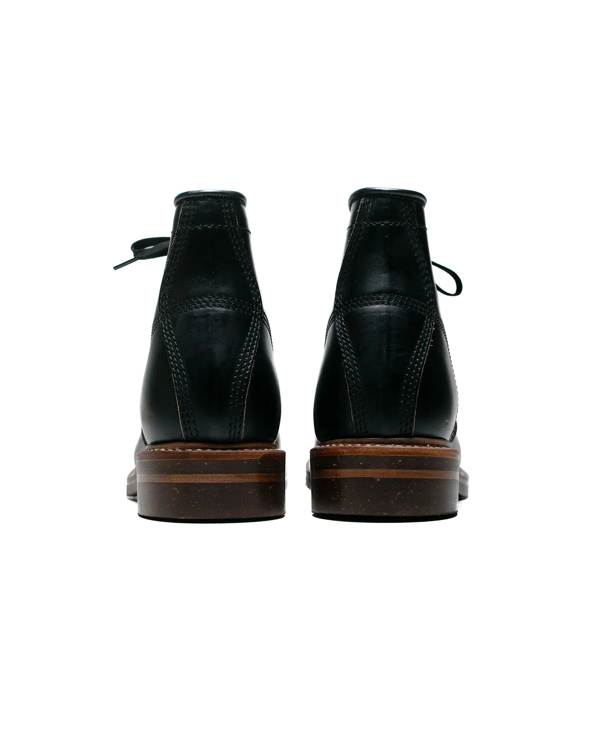 Bottes de combat John Lofgren Bootmaker en cuir Horween CXL noir