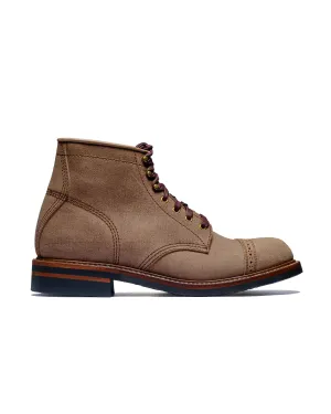 Bottes de combat John Lofgren Bootmaker en cuir Horween CXL naturel roughout