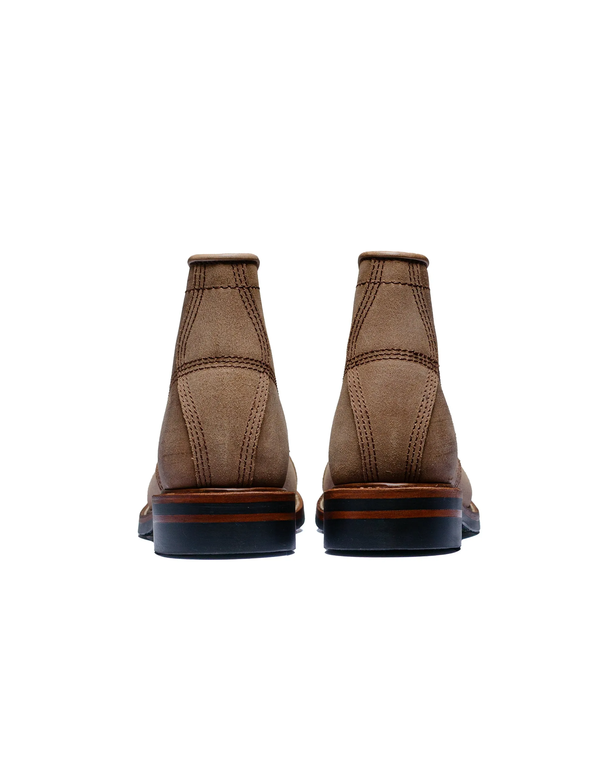 Bottes de combat John Lofgren Bootmaker en cuir Horween CXL naturel roughout