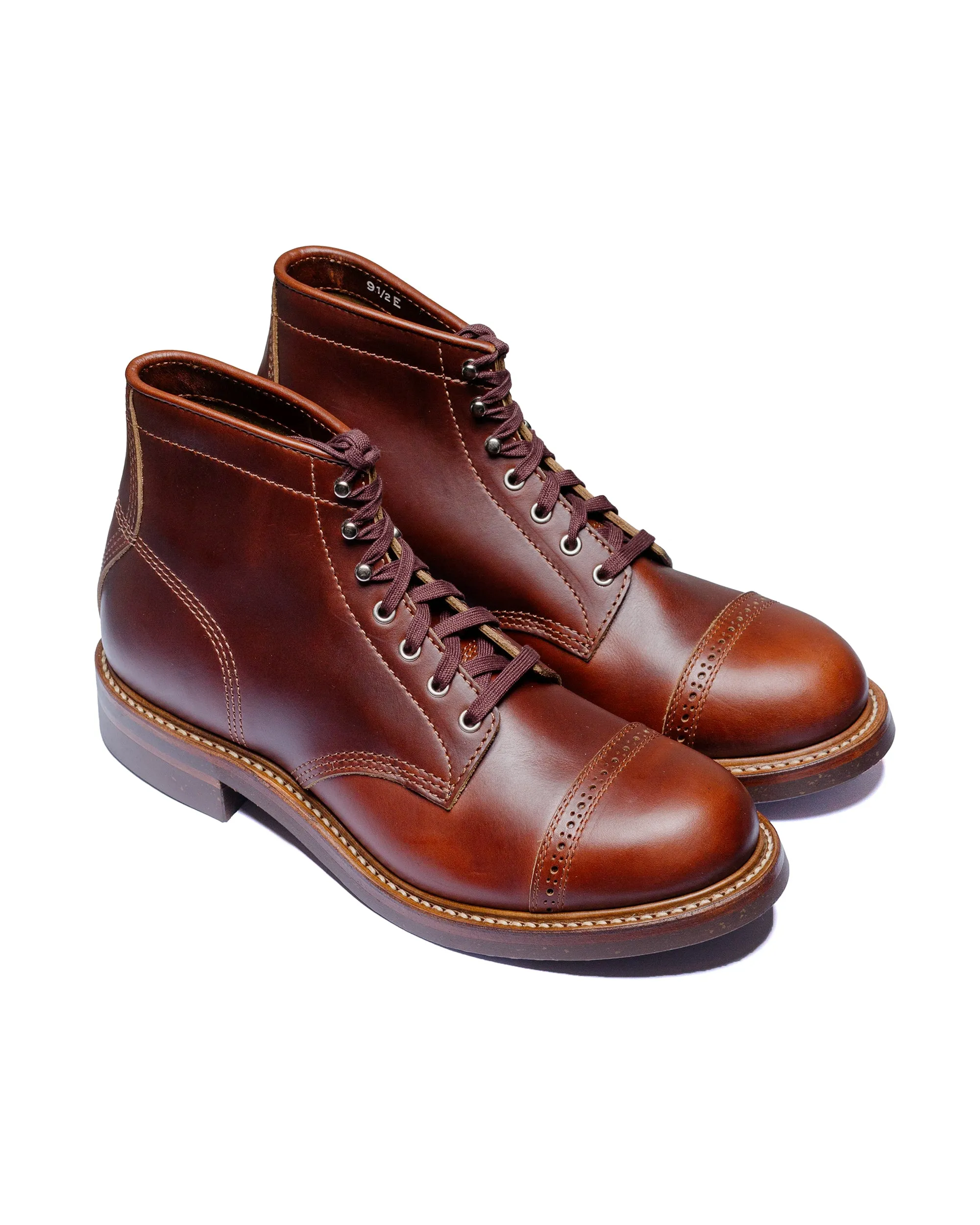 Bottes de combat John Lofgren Bootmaker en cuir Horween CXL Timber