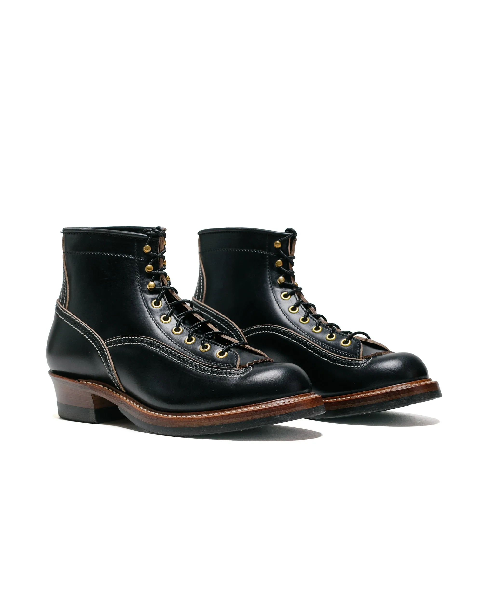 Bottes Donkey Puncher de John Lofgren Bootmaker en cuir Horween CXL noir