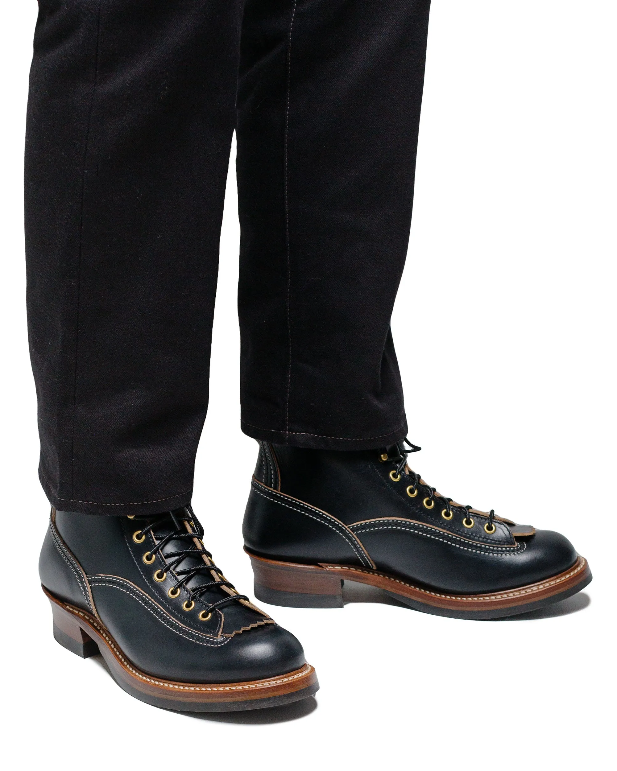 Bottes Donkey Puncher de John Lofgren Bootmaker en cuir Horween CXL noir