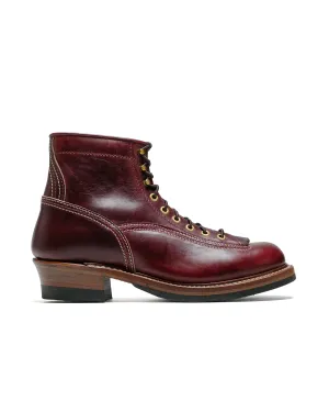 Bottes Donkey Puncher de John Lofgren Bootmaker en cuir Horween CXL bordeaux