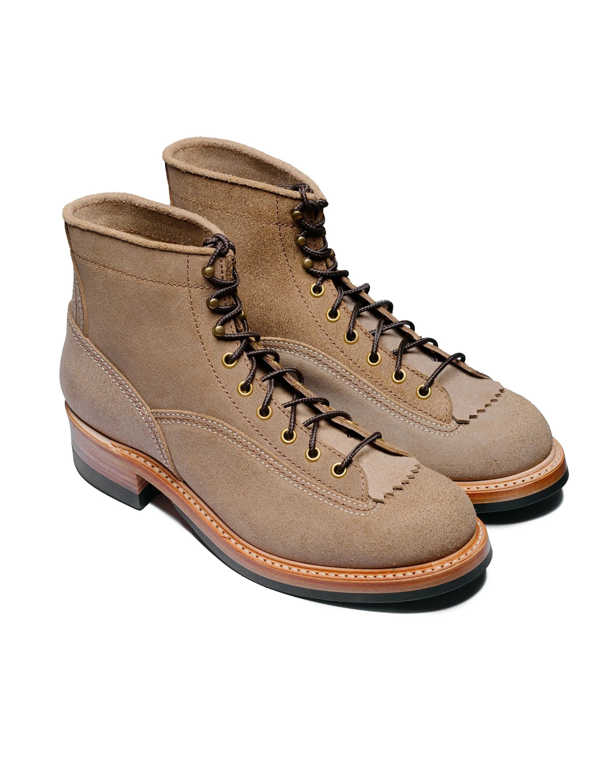 Bottes Donkey Puncher de John Lofgren Bootmaker en cuir Horween CXL Natural Roughout
