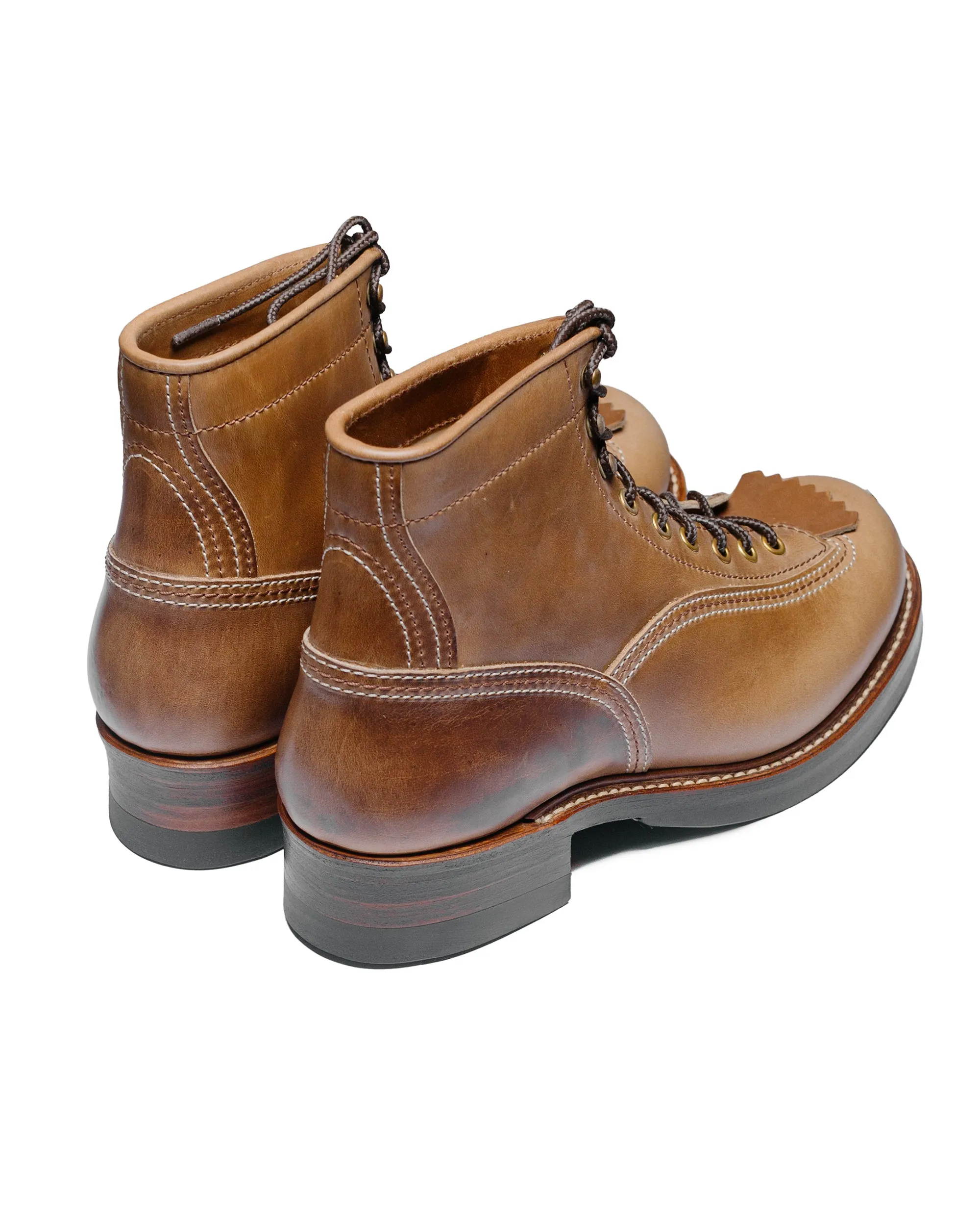 Bottes Donkey Puncher de John Lofgren Bootmaker en cuir Horween CXL naturel