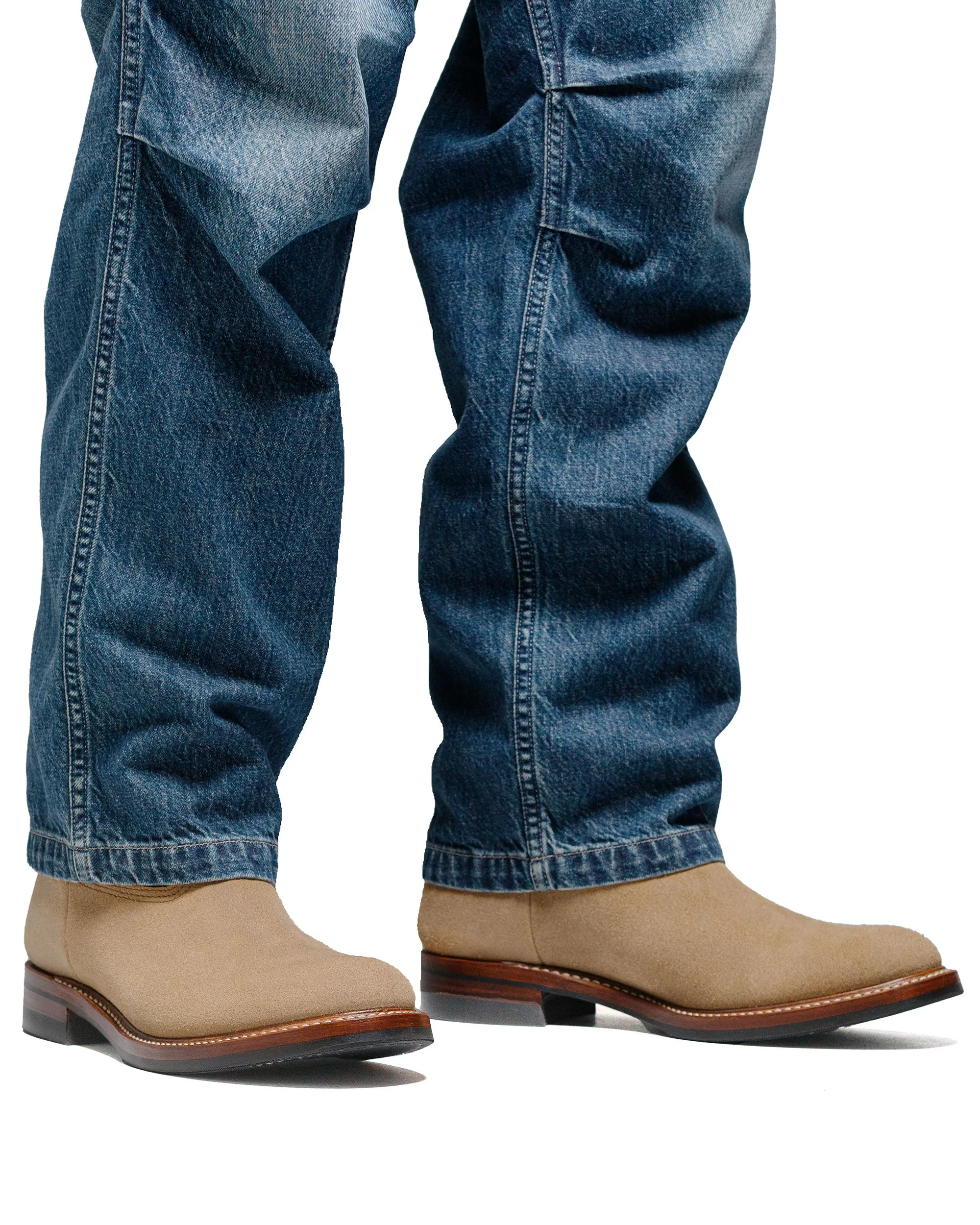 John Lofgren Bootmaker Bottes Duke Roper en Cuir Horween CXL Daim Revers Naturel