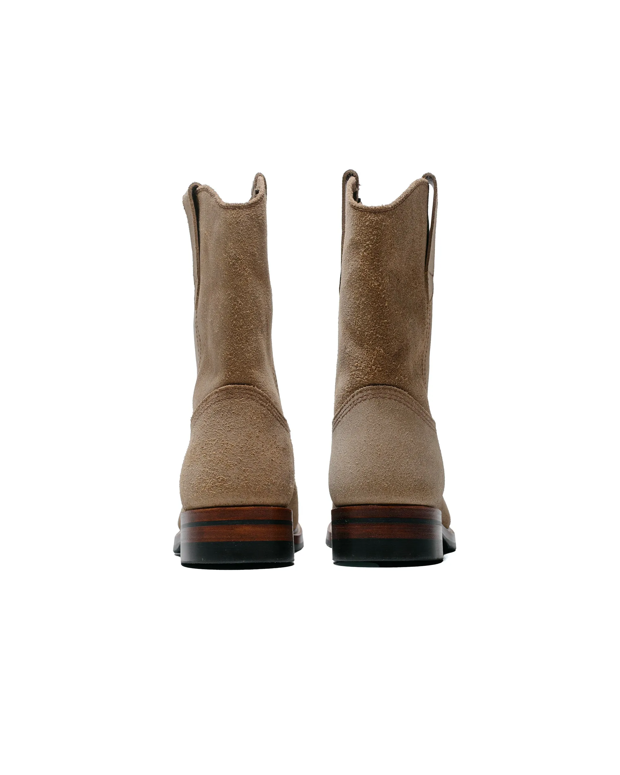 John Lofgren Bootmaker Bottes Duke Roper en Cuir Horween CXL Daim Revers Naturel
