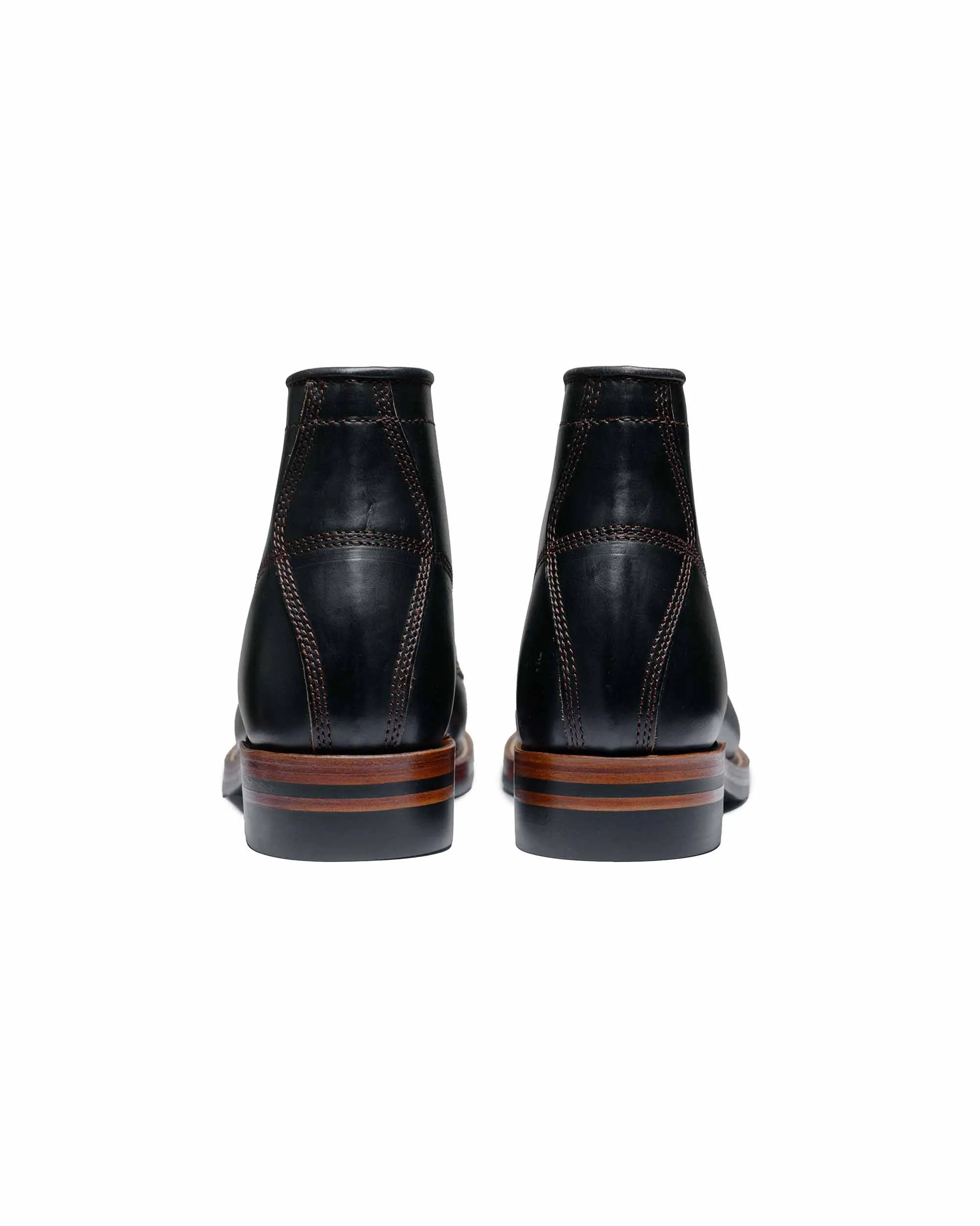 Bottes El Capitan de John Lofgren Bootmaker en cuir Horween CXL noir