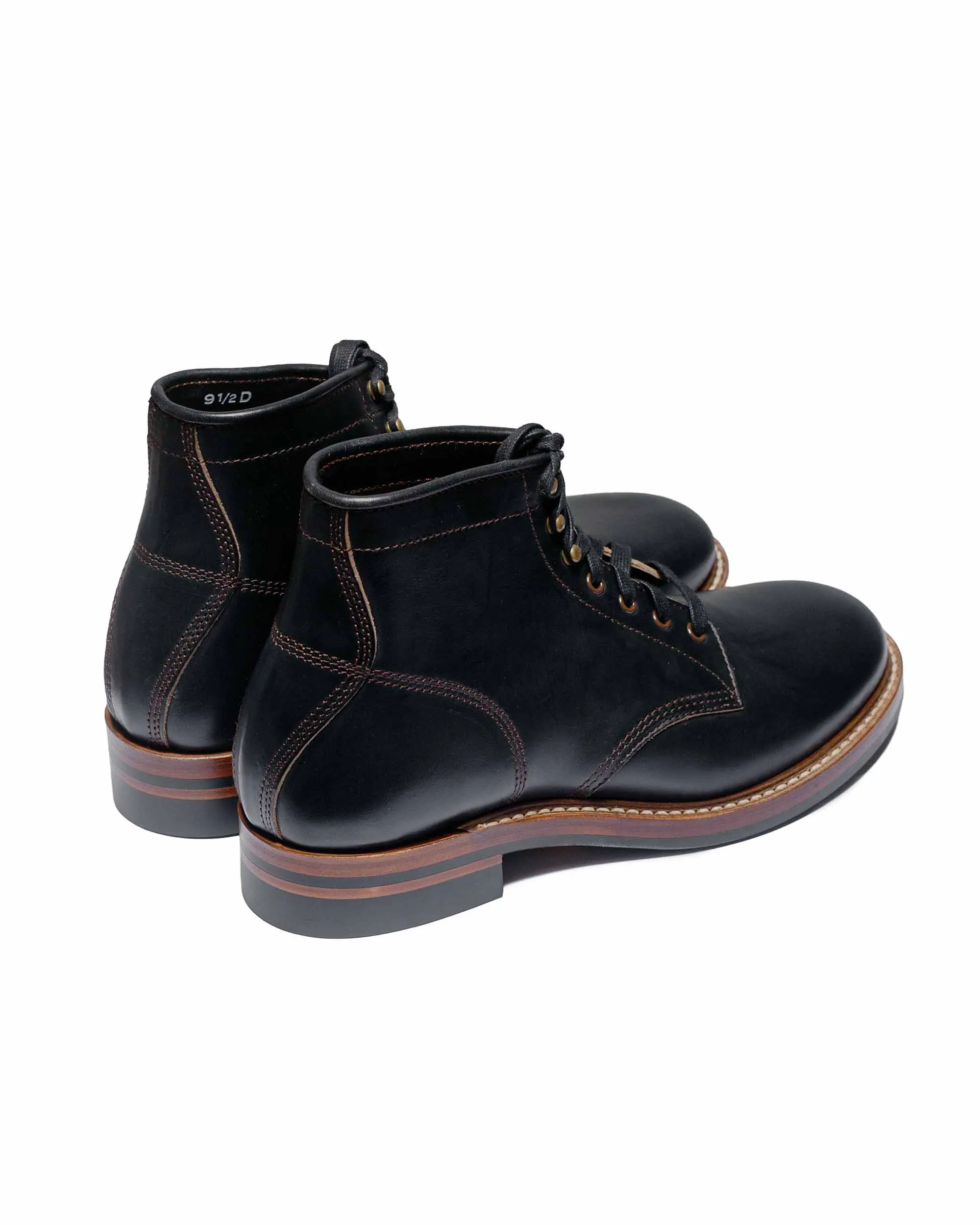 Bottes El Capitan de John Lofgren Bootmaker en cuir Horween CXL noir