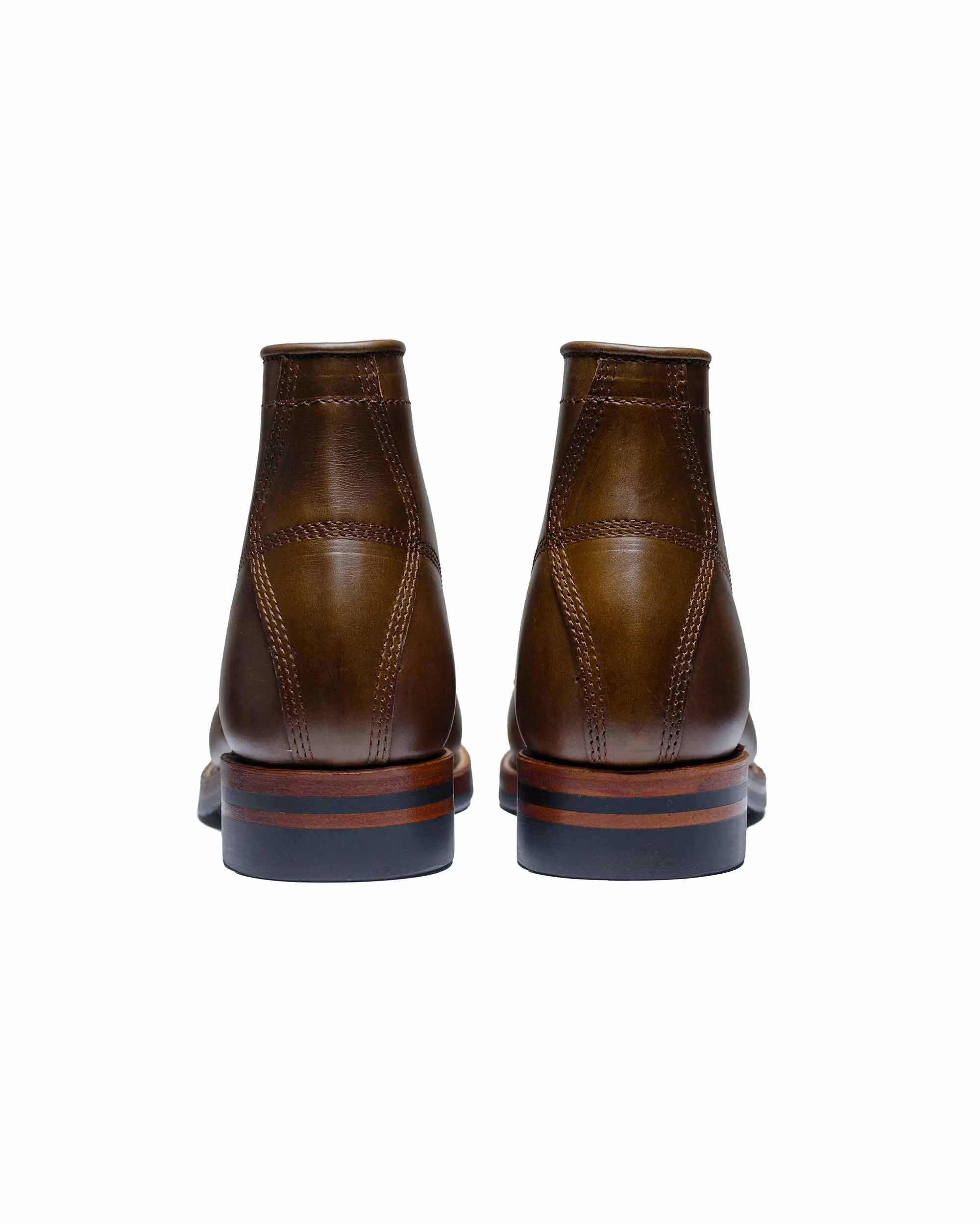 John Lofgren Bootmaker Bottes El Capitan en cuir Horween CXL vert olive foncé