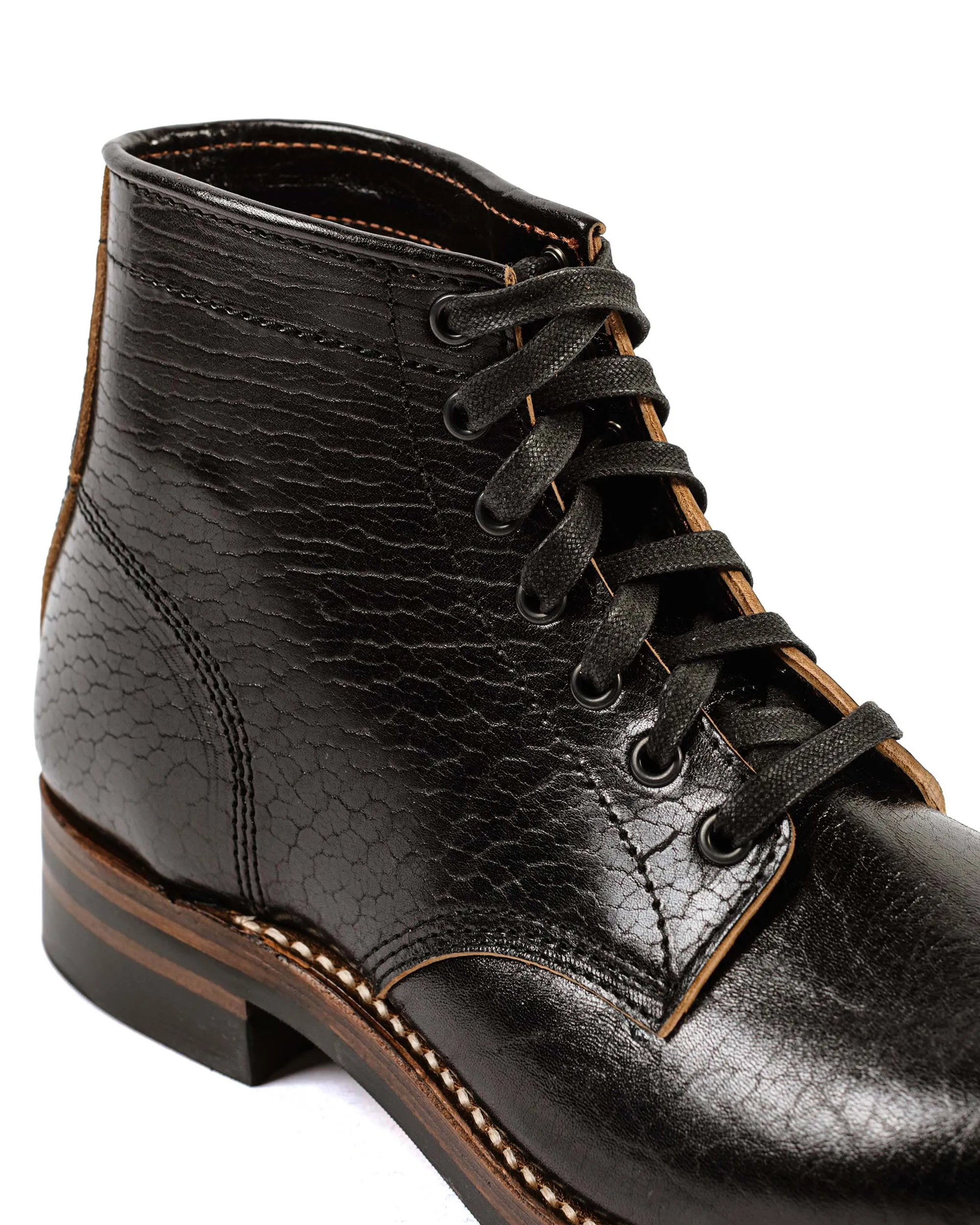 John Lofgren Bootmaker Bottes Ludlow en Cuir Shinki Hikaku Horsebutt Noir