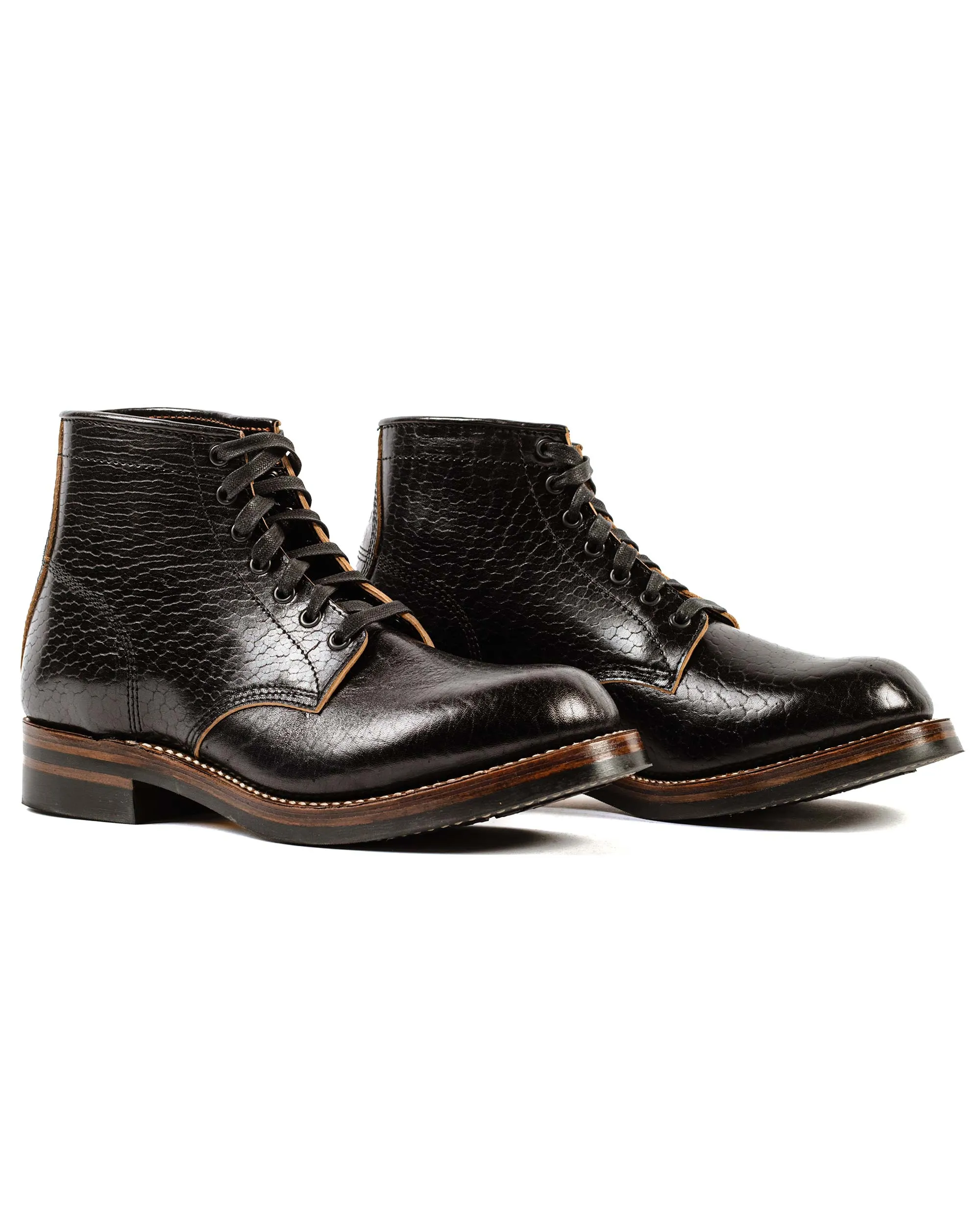 John Lofgren Bootmaker Bottes Ludlow en Cuir Shinki Hikaku Horsebutt Noir