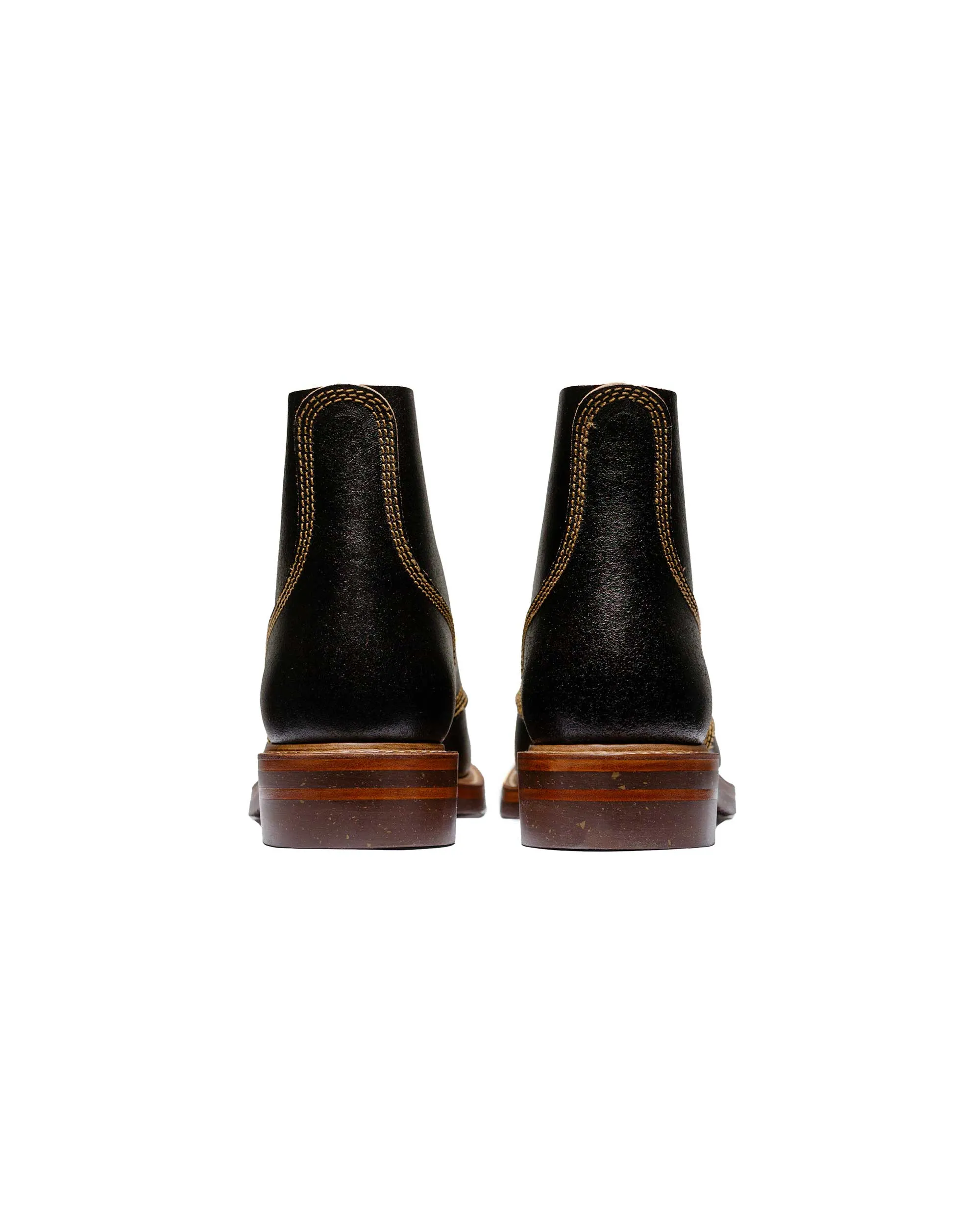 John Lofgren Bootmaker Chaussures de service M-43 en cuir ciré Horween marron foncé