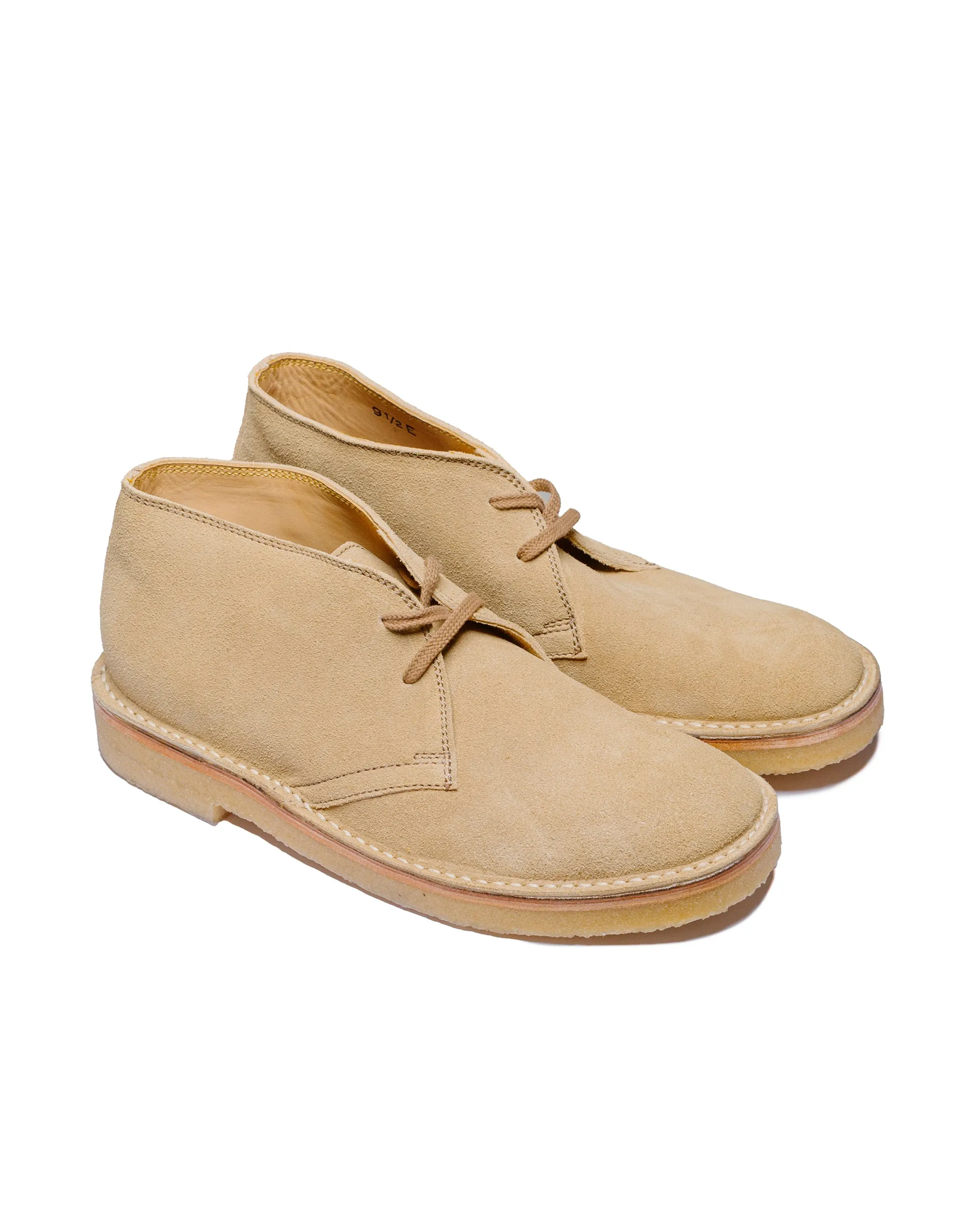 John Lofgren Bootmaker Bottes militaires désert en suédé japonais sable