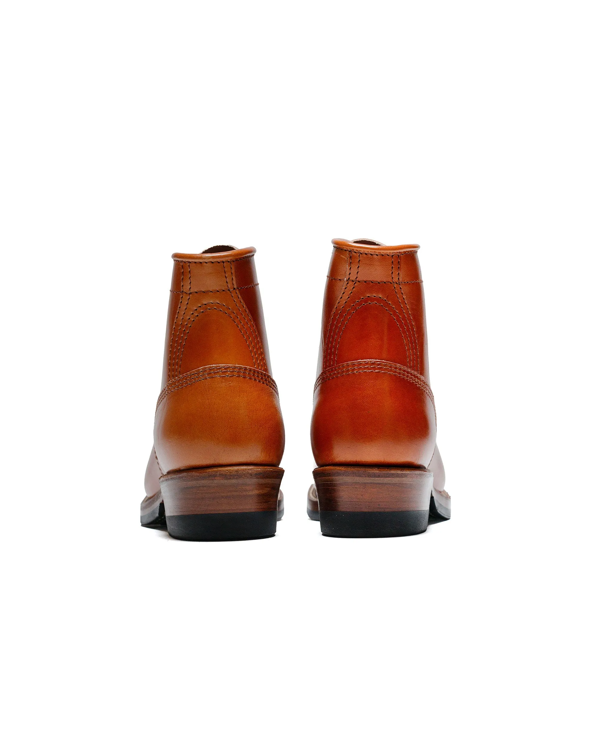 Bottes Gang en acier John Lofgren Bootmaker en cuir Shinki Hikaku Horsebutt Camel