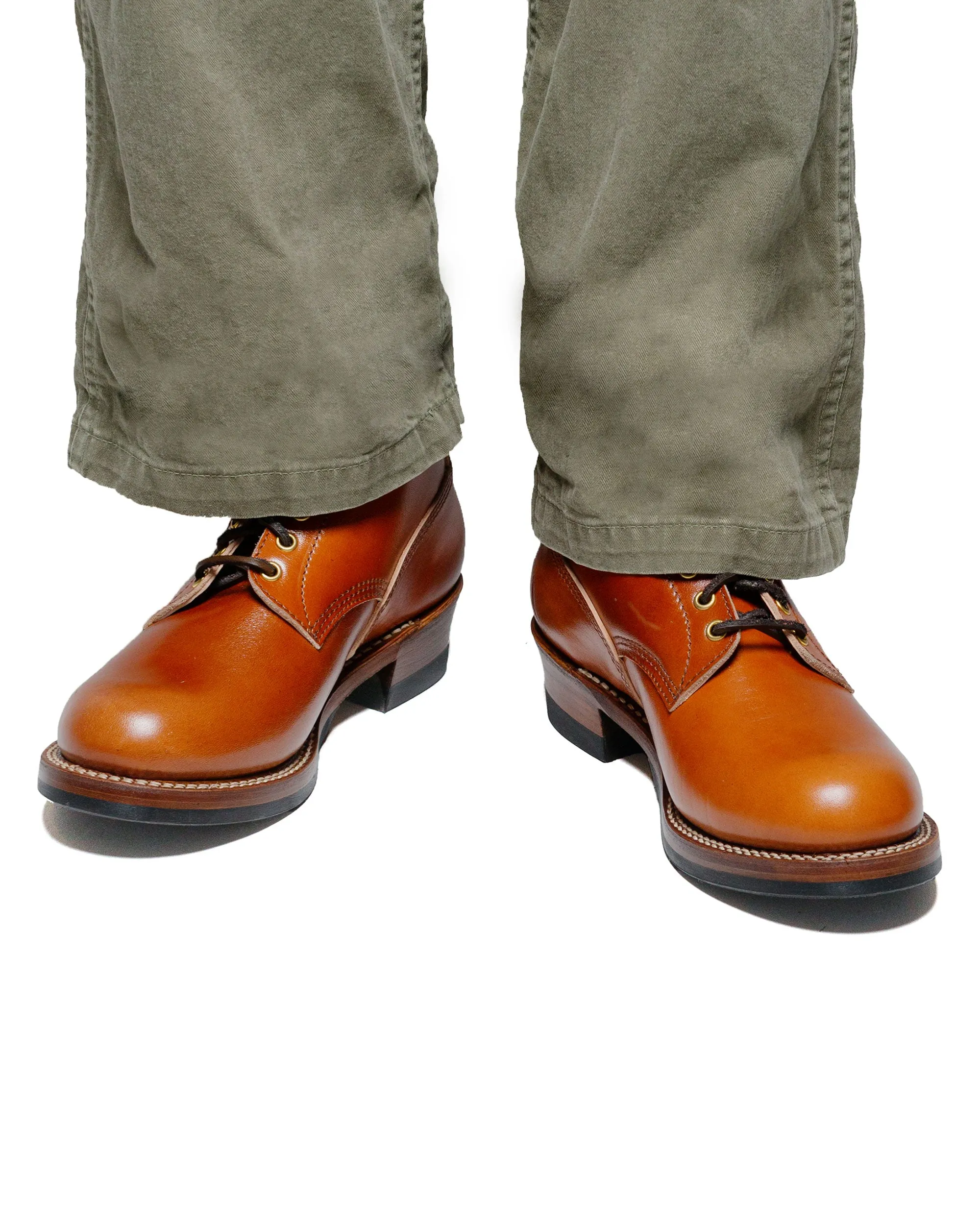 Bottes Gang en acier John Lofgren Bootmaker en cuir Shinki Hikaku Horsebutt Camel