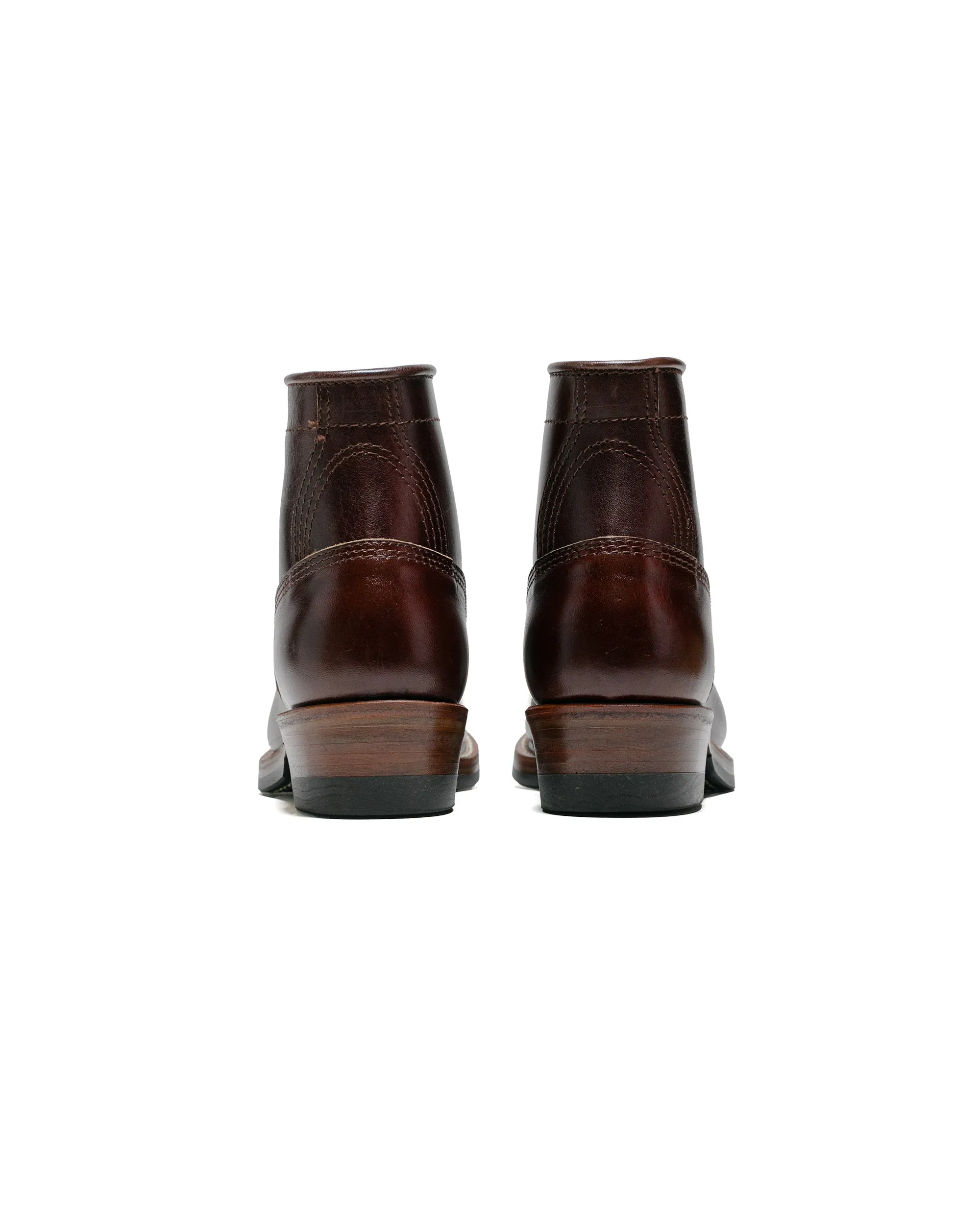 John Lofgren Bootmaker Bottes Gang en Acier Cuir Shinki Hikaku Crosne Marron Foncé