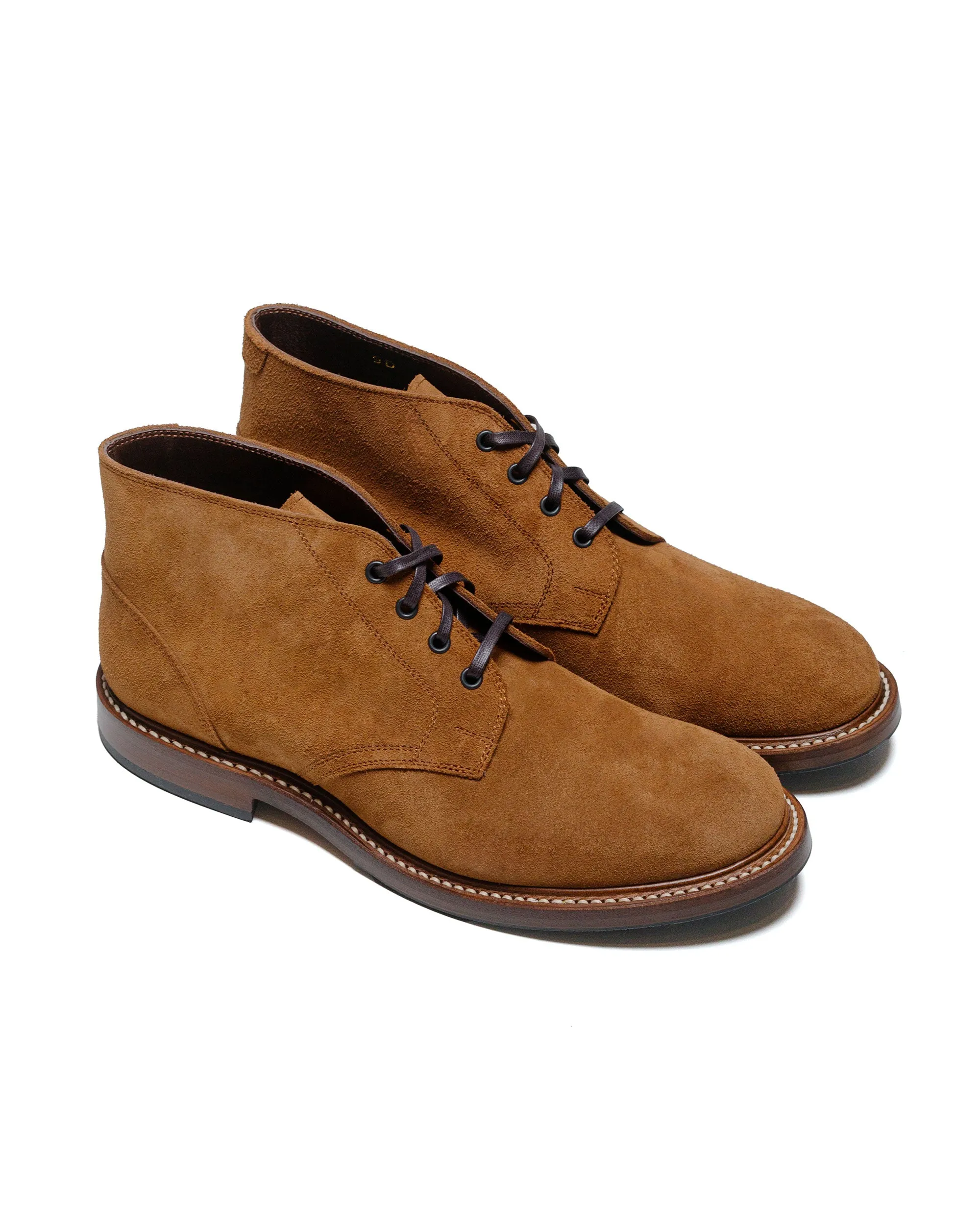 John Lofgren Bootmaker Les Bottes Chukka Inébranlables en Suède Japonais Moutarde