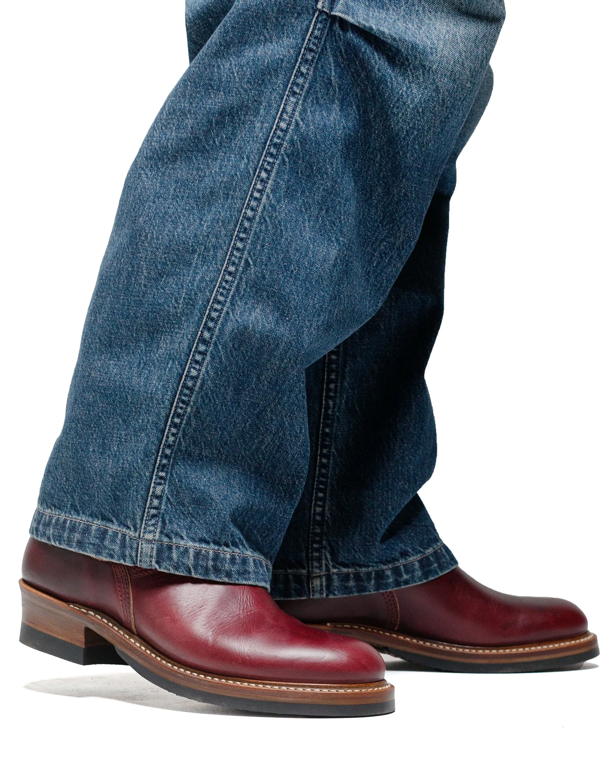 John Lofgren Bootmaker Bottes d'ingénieur Wabash en cuir Horween CXL Bordeau