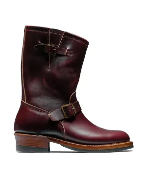 John Lofgren Bootmaker Bottes d'ingénieur Wabash en cuir Horween CXL Bordeau