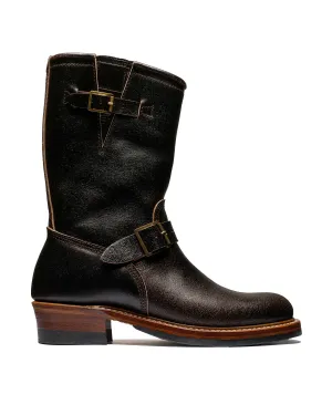 John Lofgren Bootmaker Bottes d'Ingénieur Wabash en Cuir Ciré Horween Marron Foncé