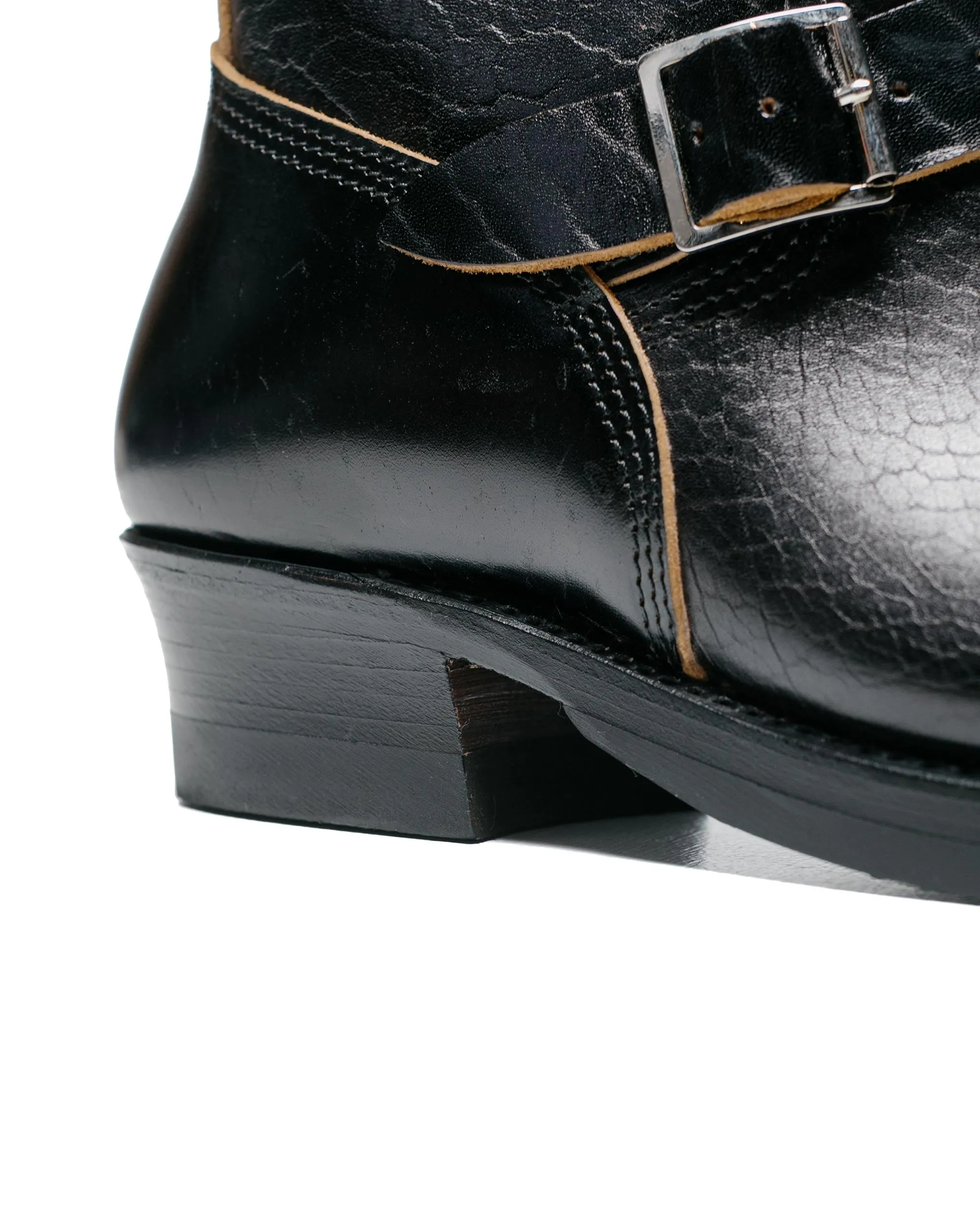 John Lofgren Bootmaker Bottes d'ingénieur Wabash en cuir Shinki Hikaku Horsebutt noir