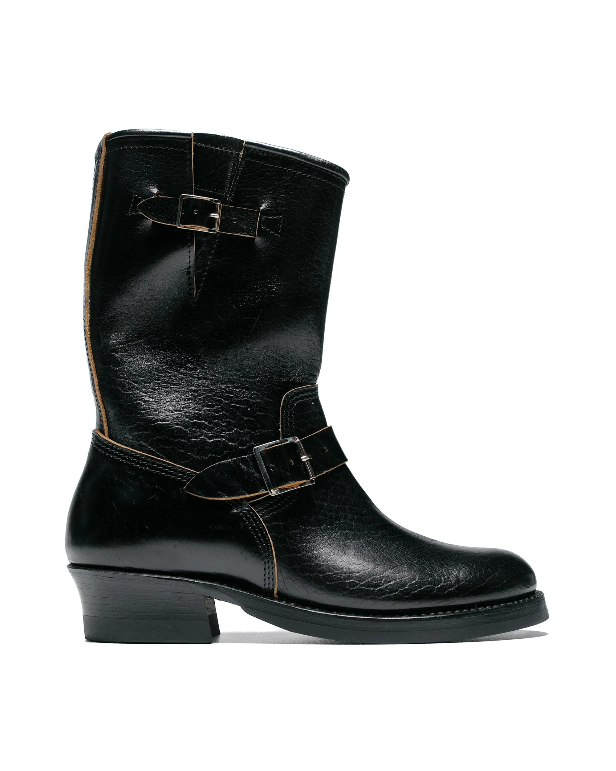 John Lofgren Bootmaker Bottes d'ingénieur Wabash en cuir Shinki Hikaku Horsebutt noir