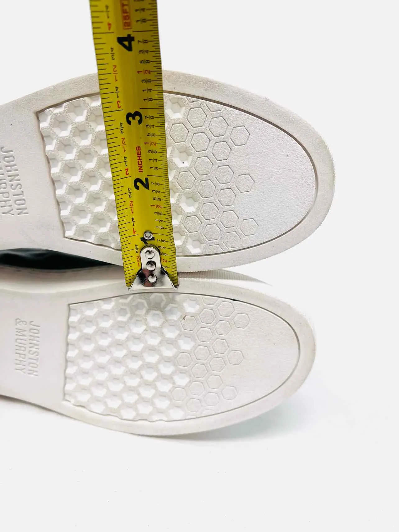 Johnston & Murphy Taille 6 Chaussures en Cuir à Lacets Vert Sauge/Blanc Sneakers