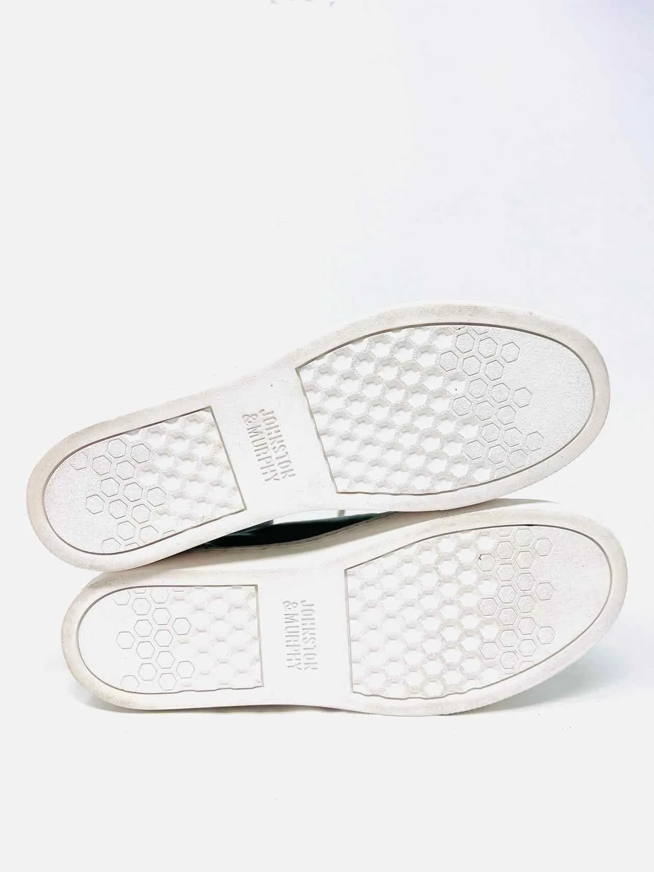 Johnston & Murphy Taille 6 Chaussures en Cuir à Lacets Vert Sauge/Blanc Sneakers